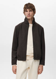 Zip-up cloth jacket — Chocolate 1