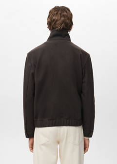 Zip-up cloth jacket — Chocolate 3