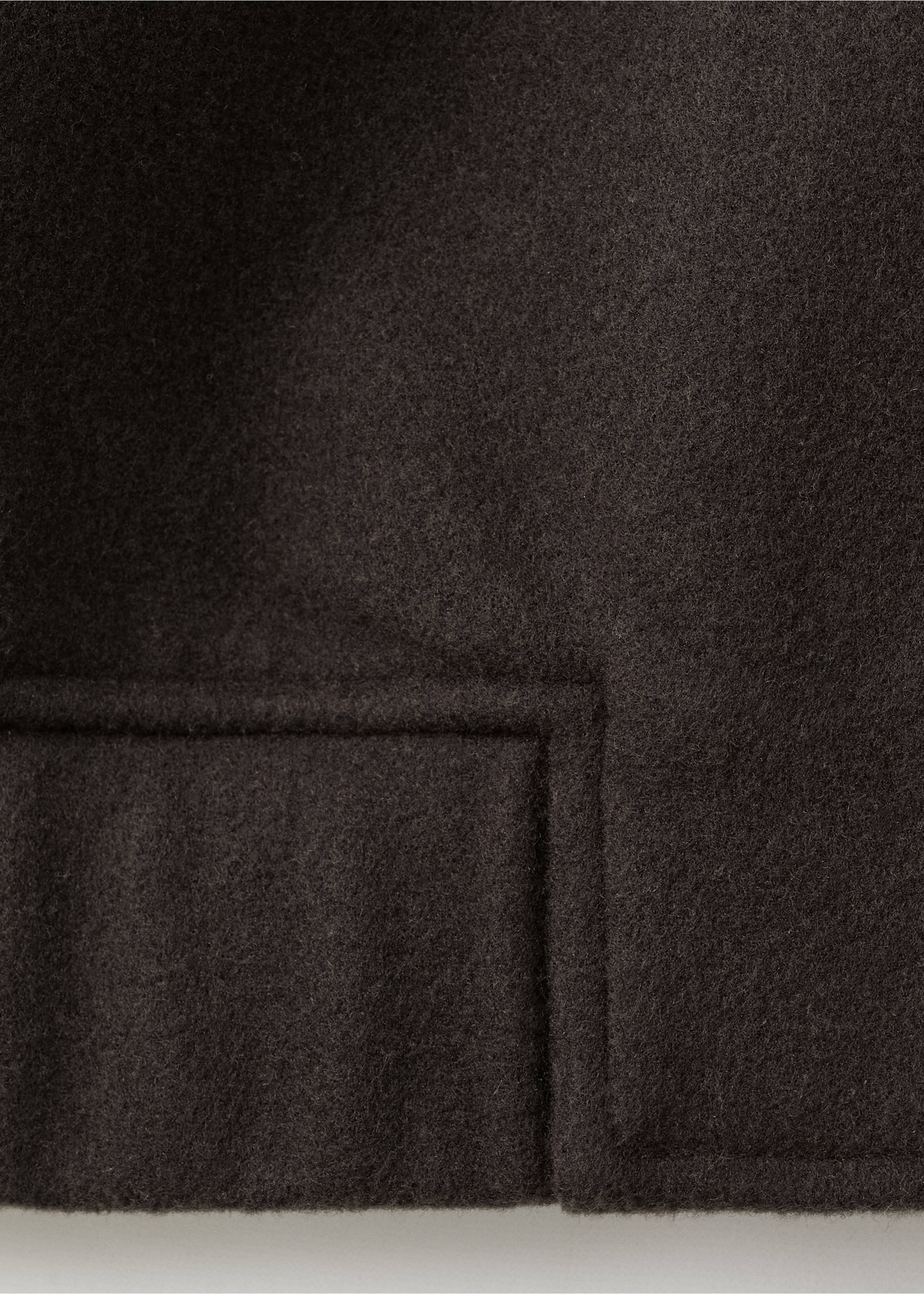 Zip-up cloth jacket - Details of the article 0, Chocolate. Ref: 27051258-00.