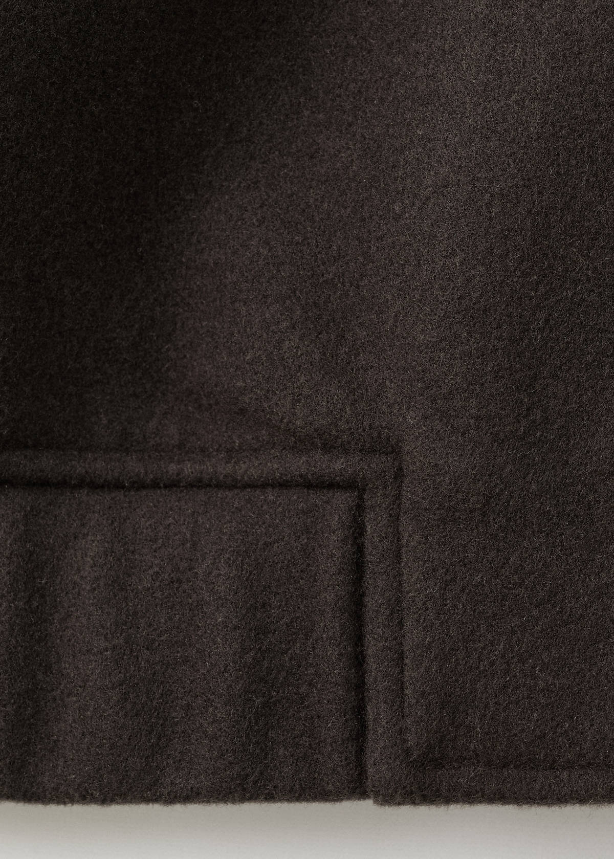 Zip-up cloth jacket — Chocolate