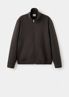 Zip-up cloth jacket — Chocolate 6