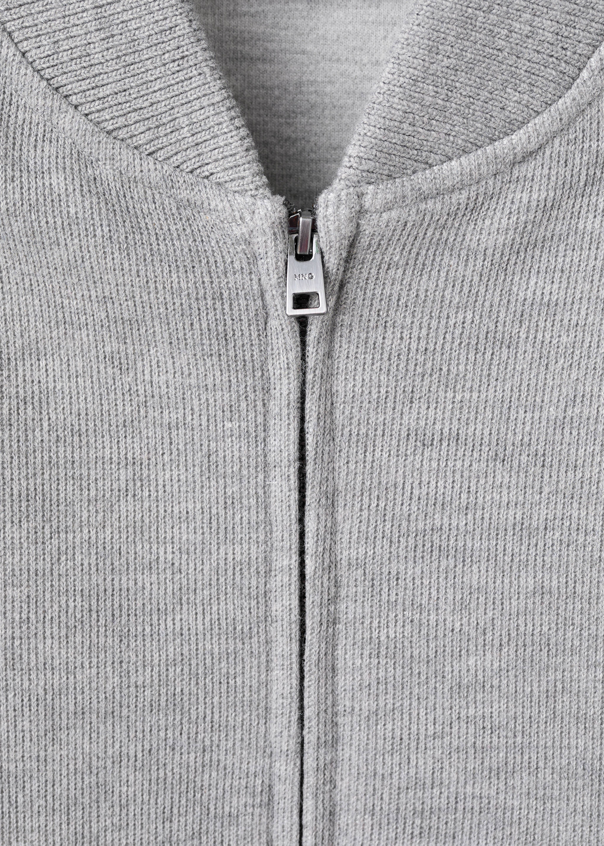 Bomber hoodie with zip - Details of the article 8