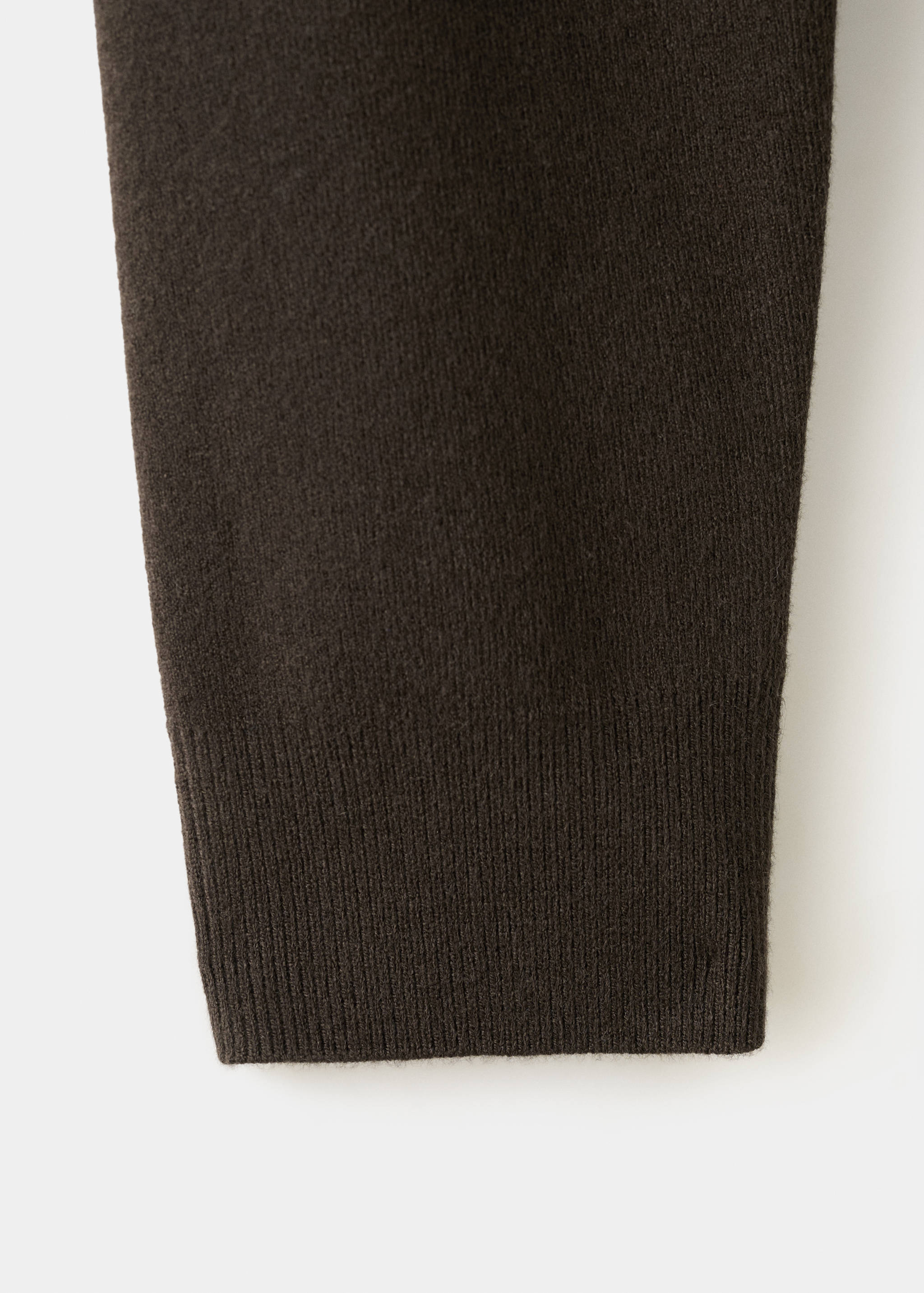 拼接衬衫领毛衣 - null