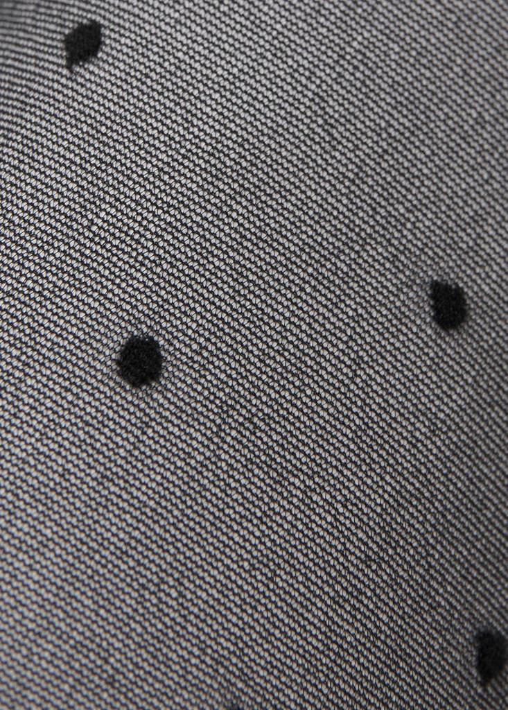 Polka-dot sheer stockings — Black