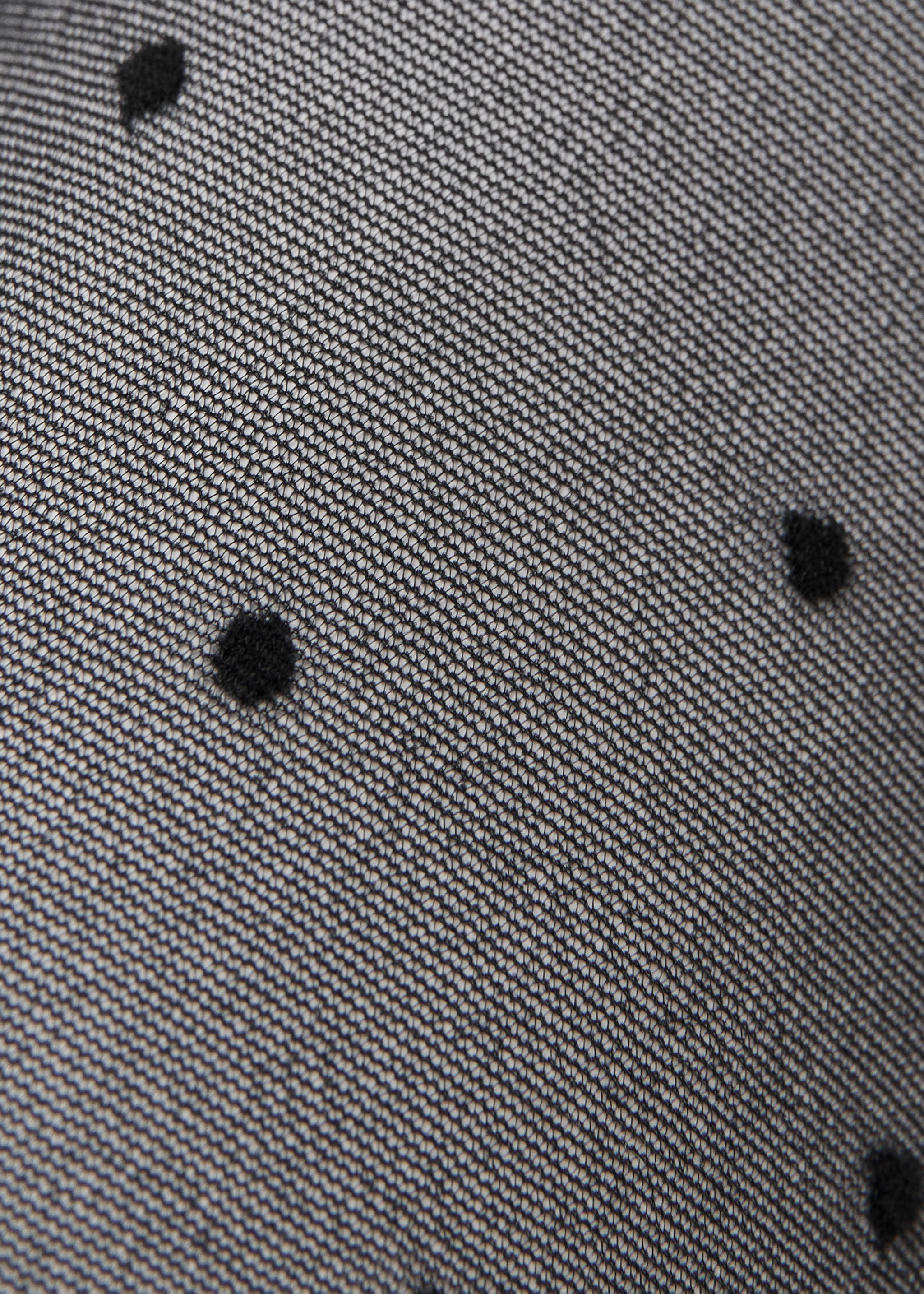 Polka-dot sheer stockings - Medium plane, Black. Ref: 27051265-00.