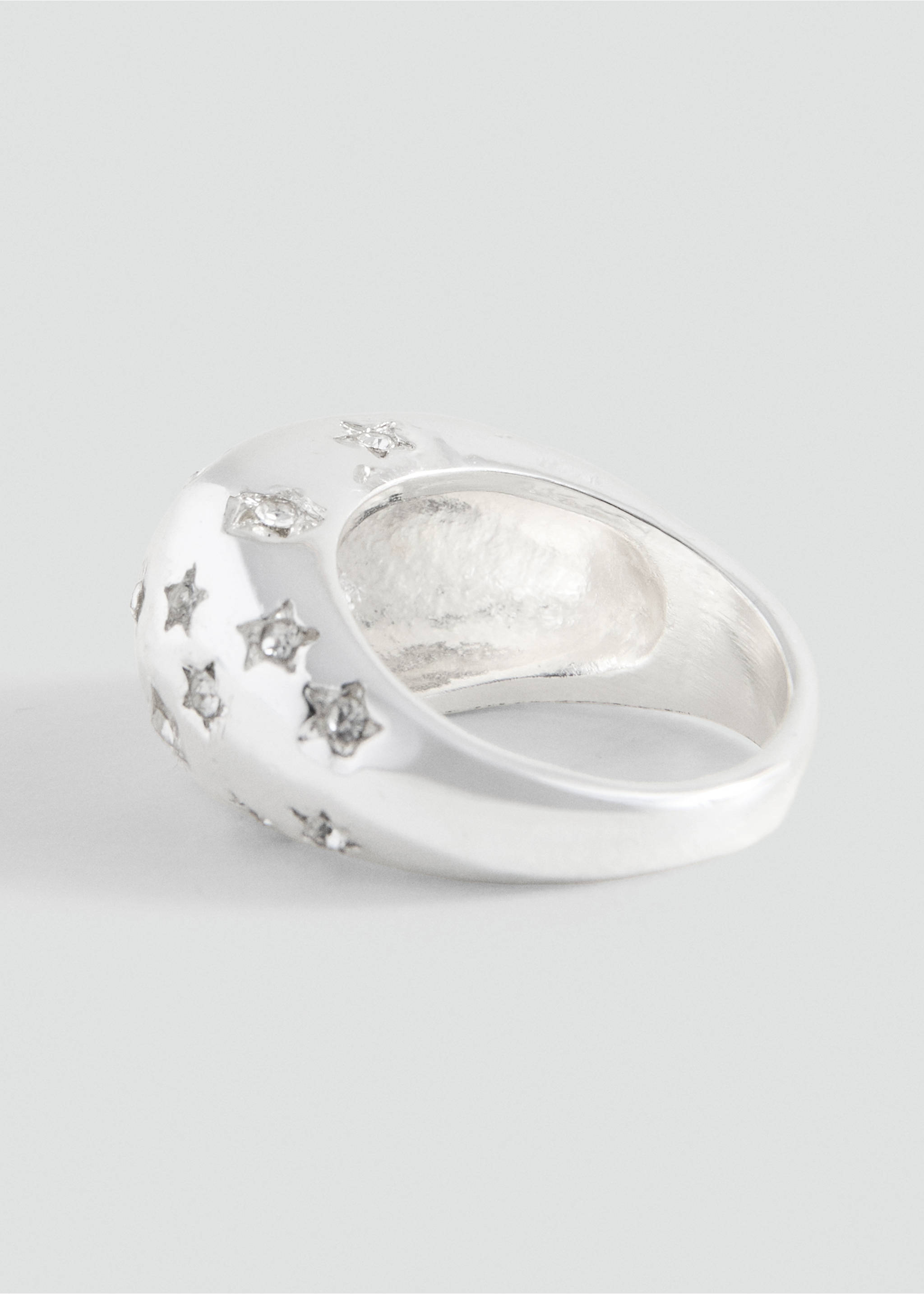 Кольцо со звездами - Средний план, Серебро. Ref: 27051267-00.
