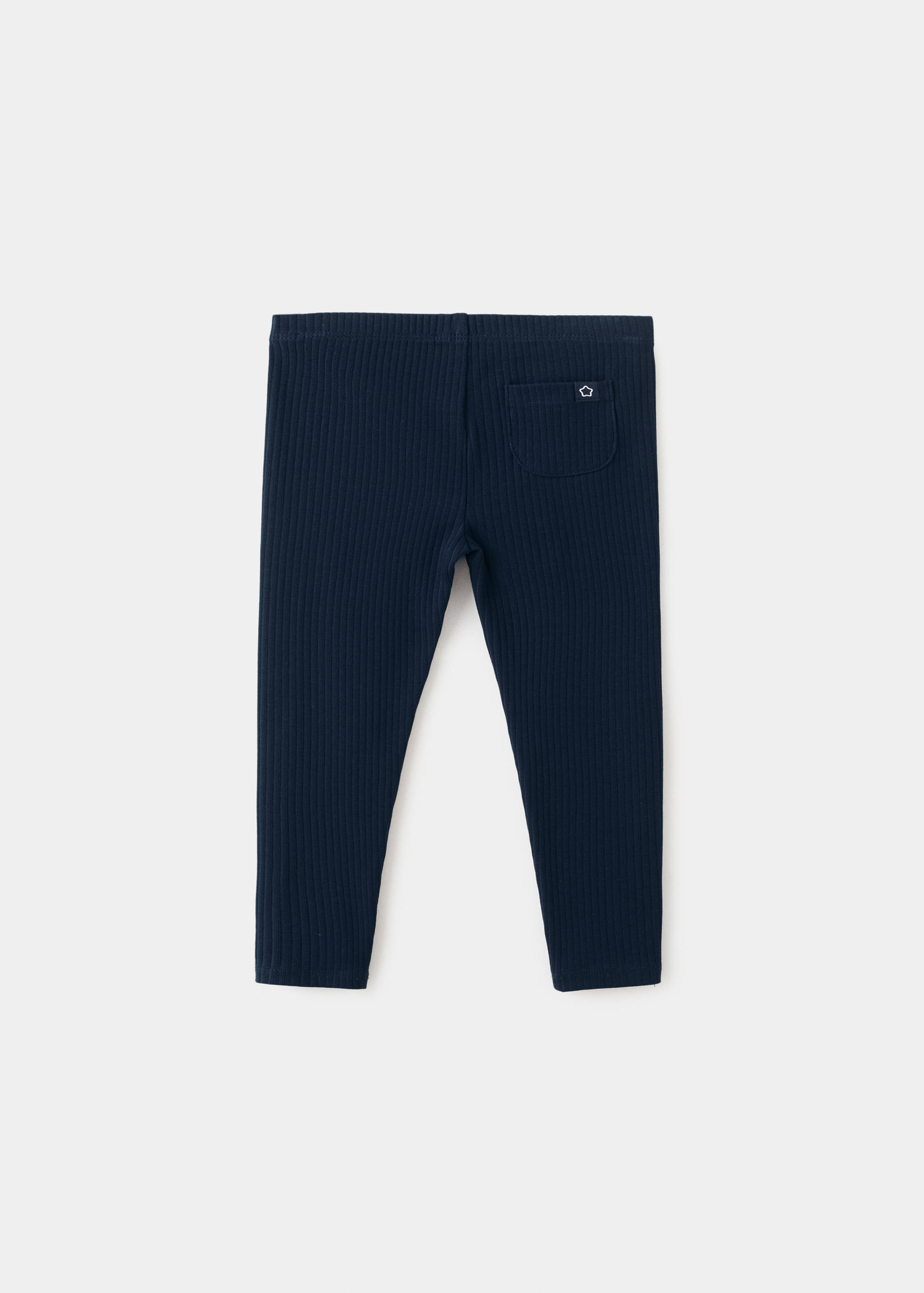 Leggings canalé algodón - Reverso del artículo