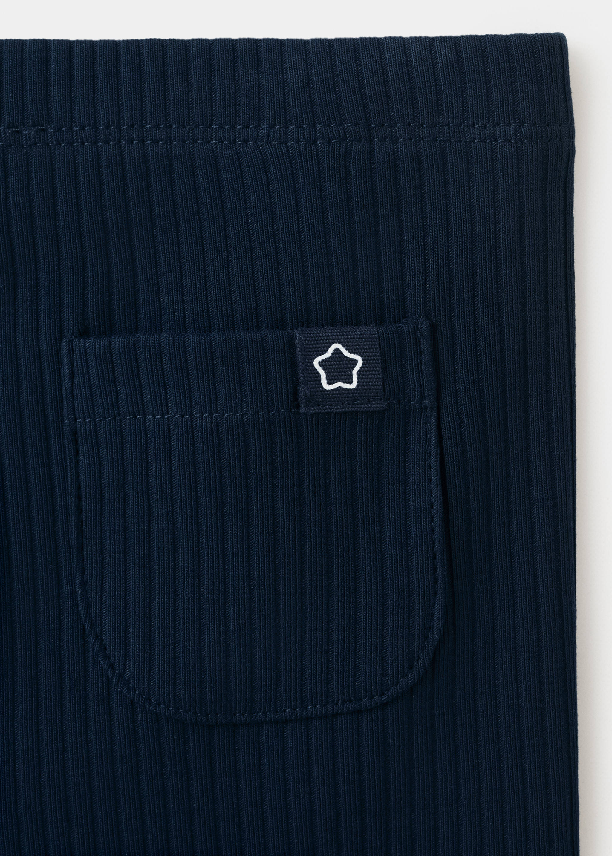 Leggings canalé algodón - Detalle del artículo 0