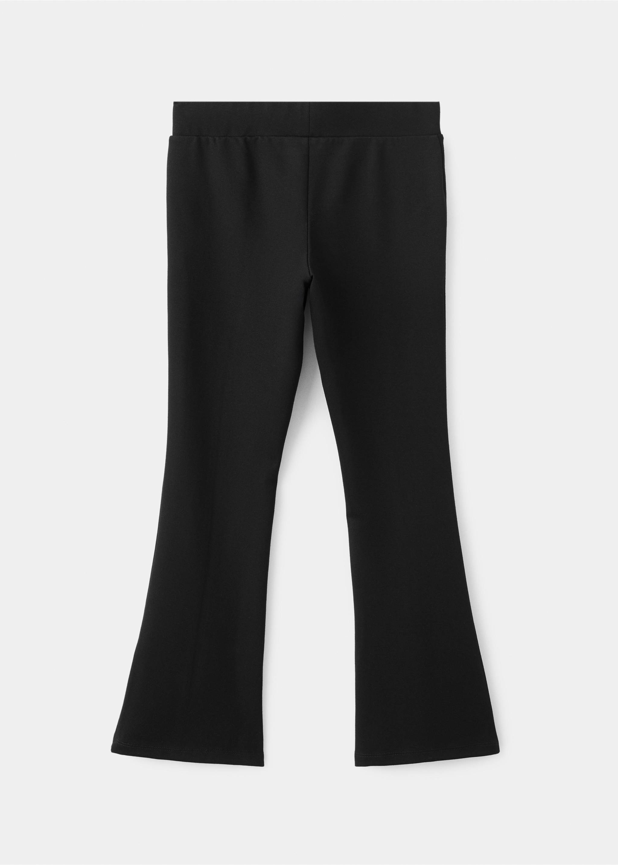 Flared leggings - Reverse of the article, Black. Ref: 27051270-00.