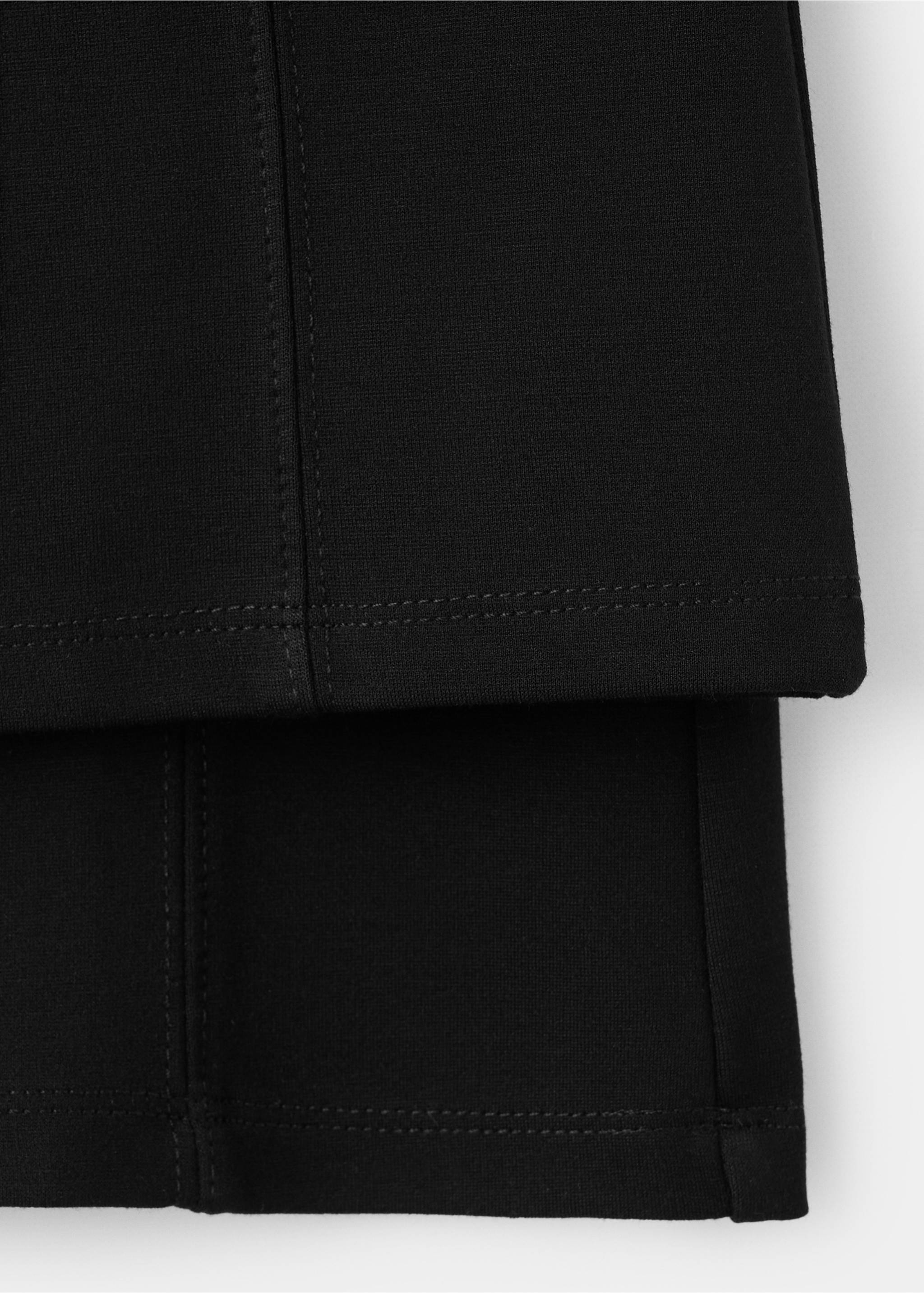 Flared leggings - Details of the article 8, Black. Ref: 27051270-00.