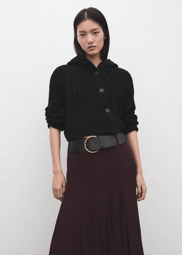 Double-breasted jacket with buttons