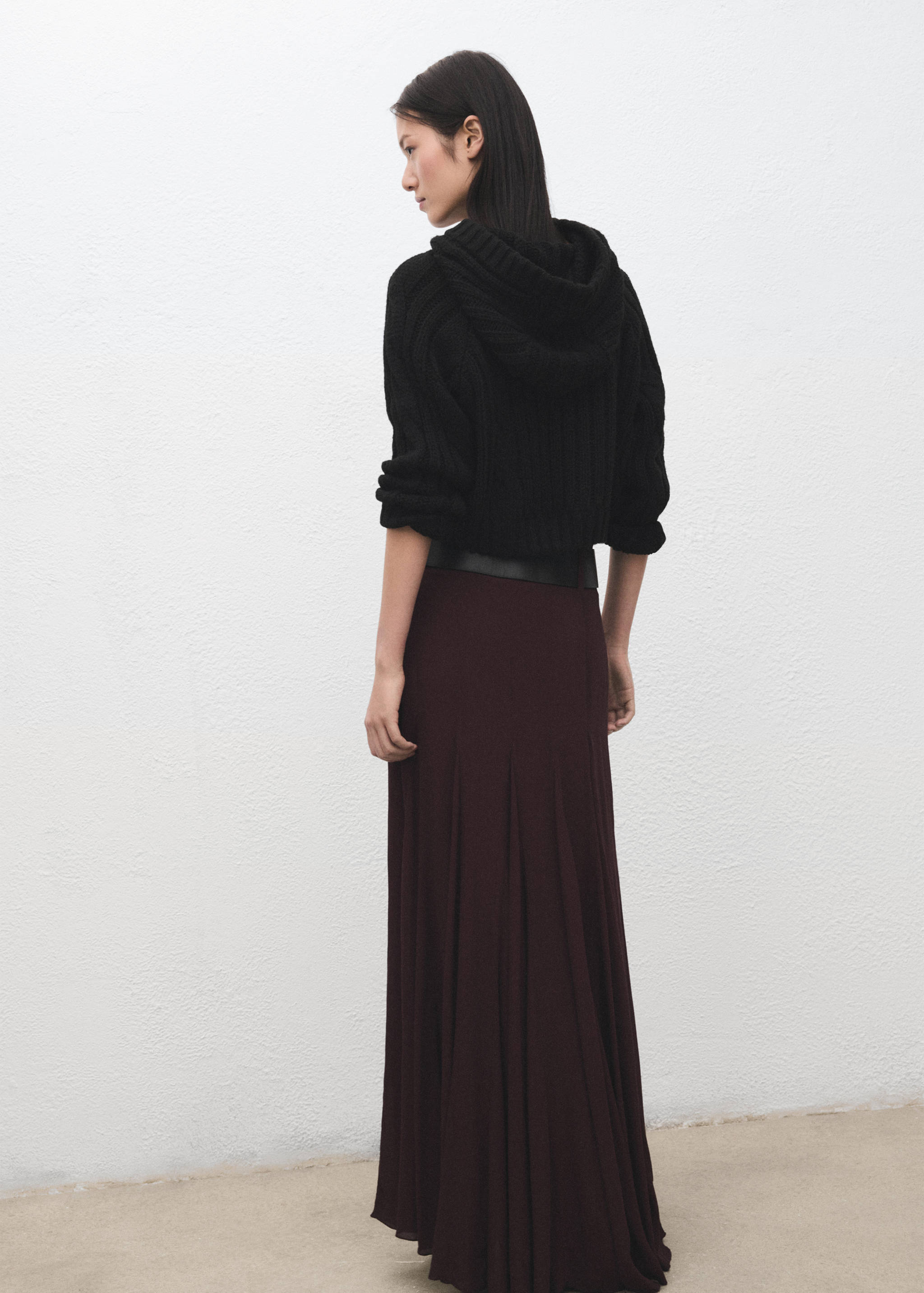 Double-breasted jacket with buttons - Reverse of the article