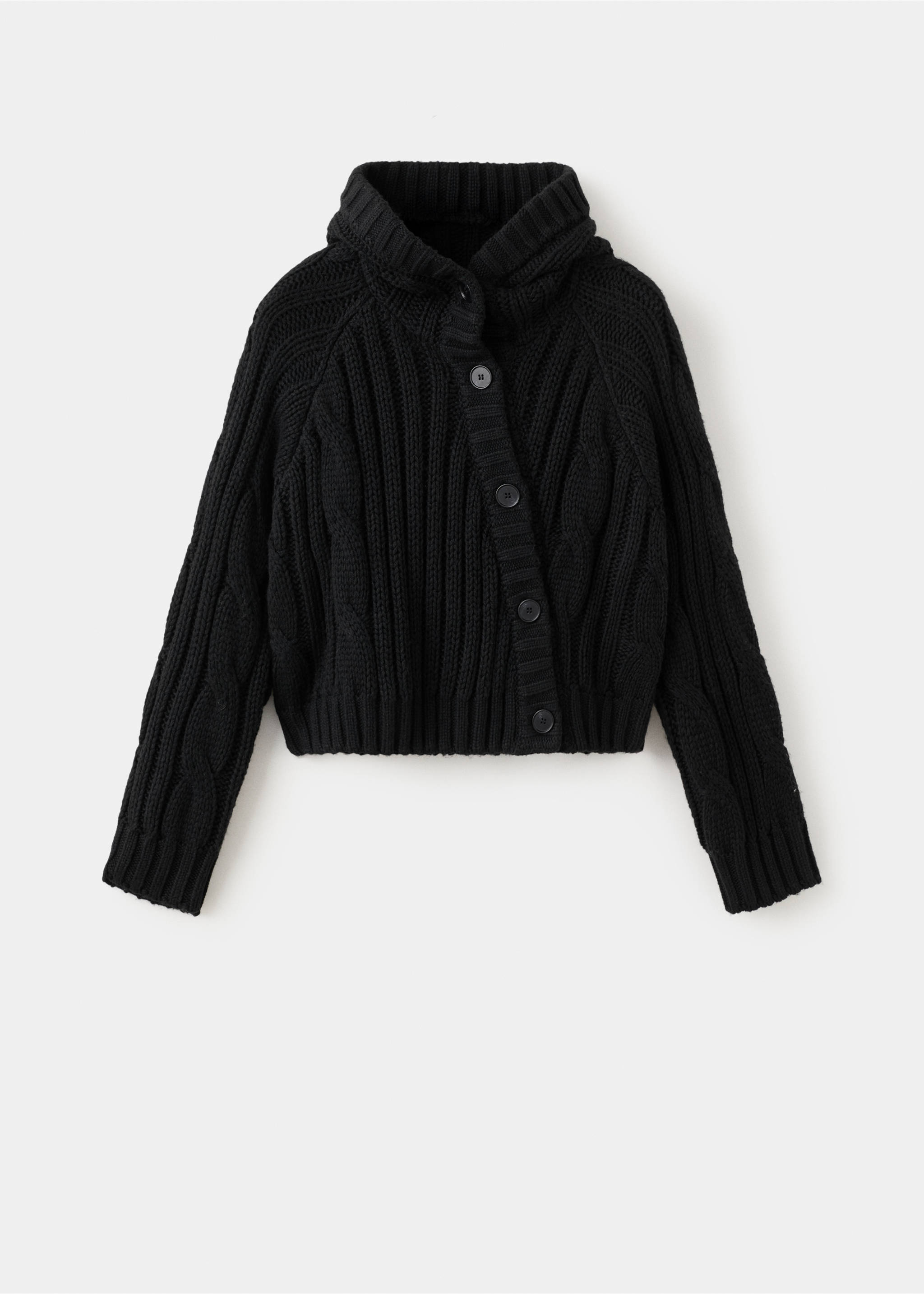 Double-breasted jacket with buttons - Article without model, Black. Ref: 27051272-00.