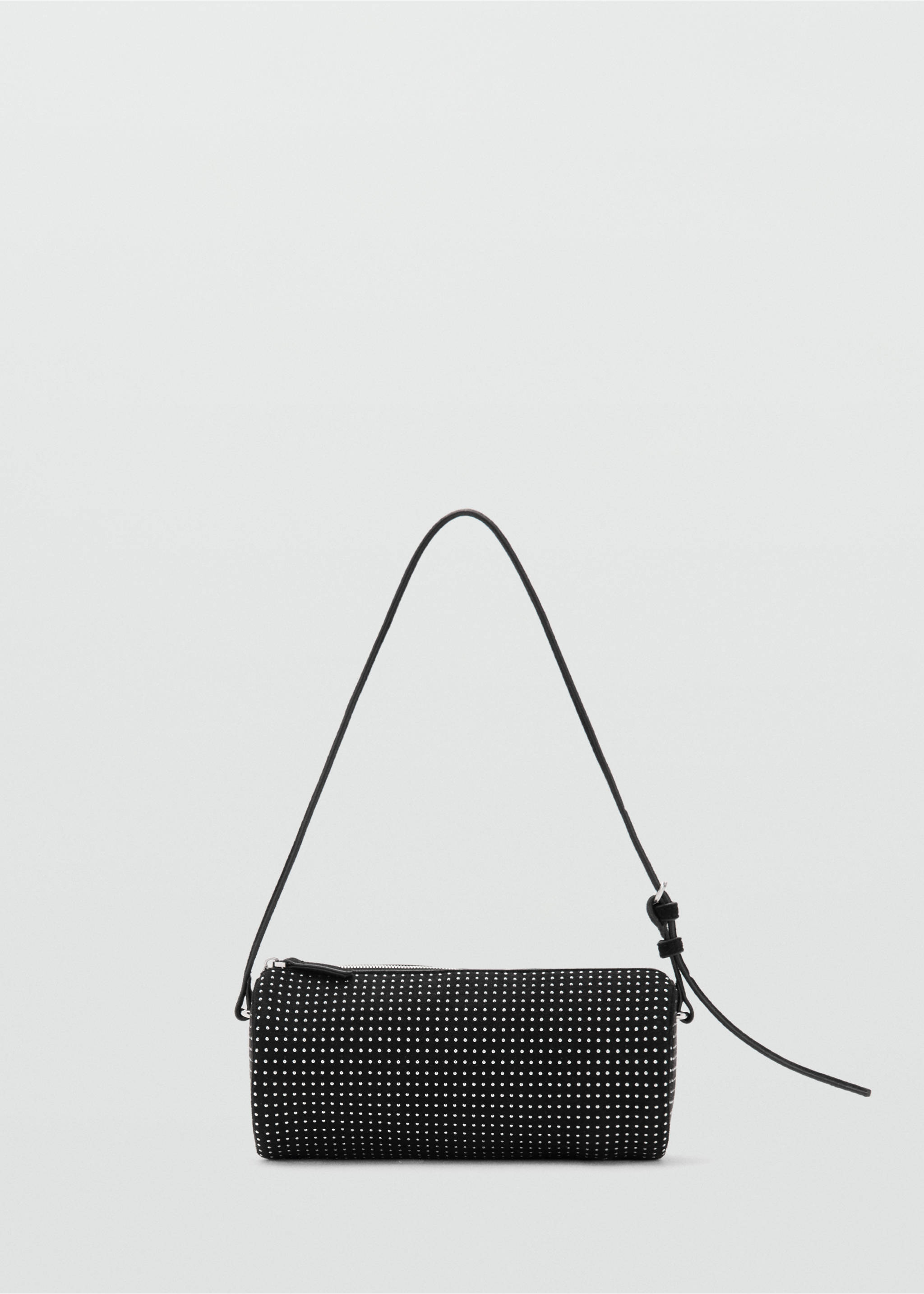 Oval studded shoulder bag - Article without model, Black. Ref: 27051273-00.