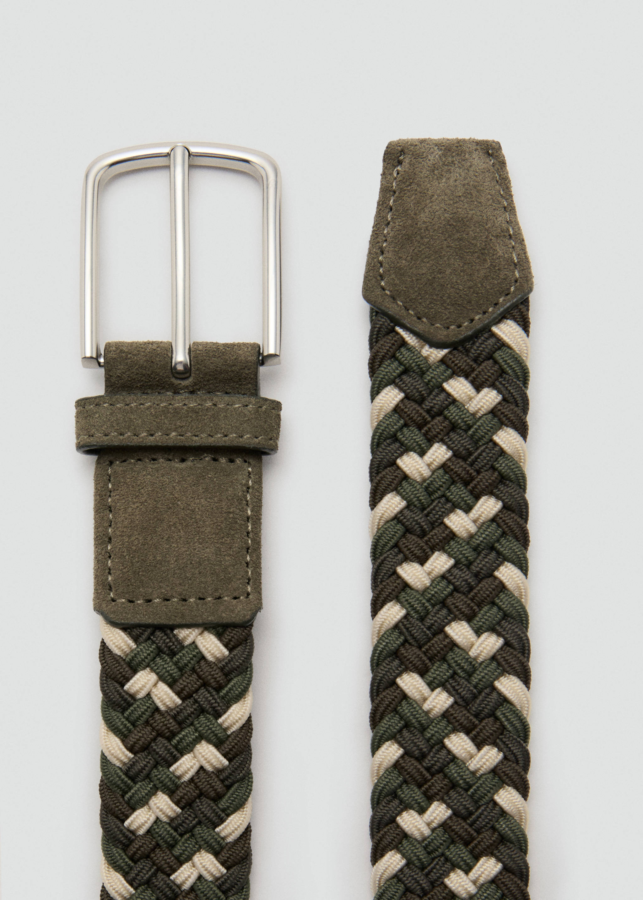 Ceinture élastique tressée couleurs - Plan moyen