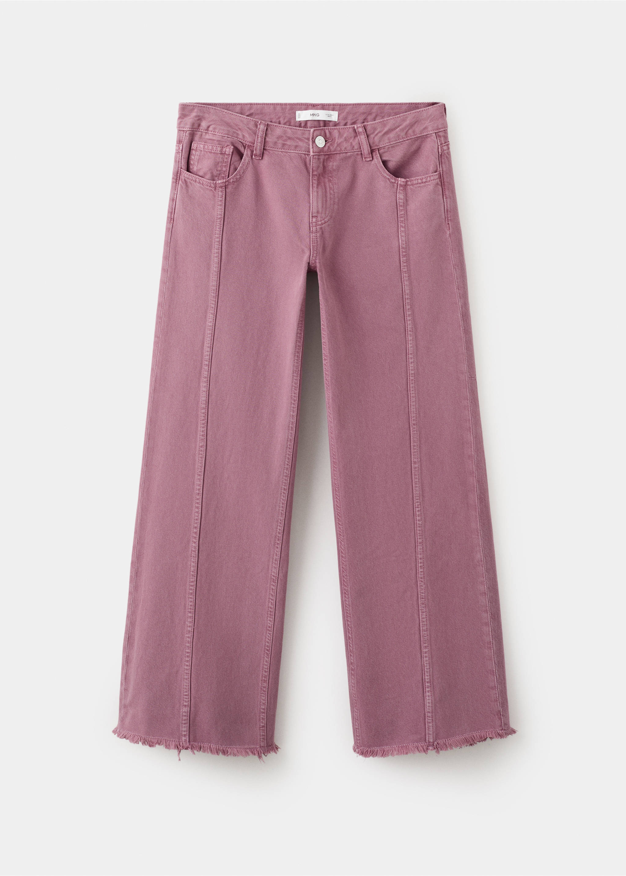 Low-waist jeans with seams - Article without model, Pink. Ref: 27051277-00.