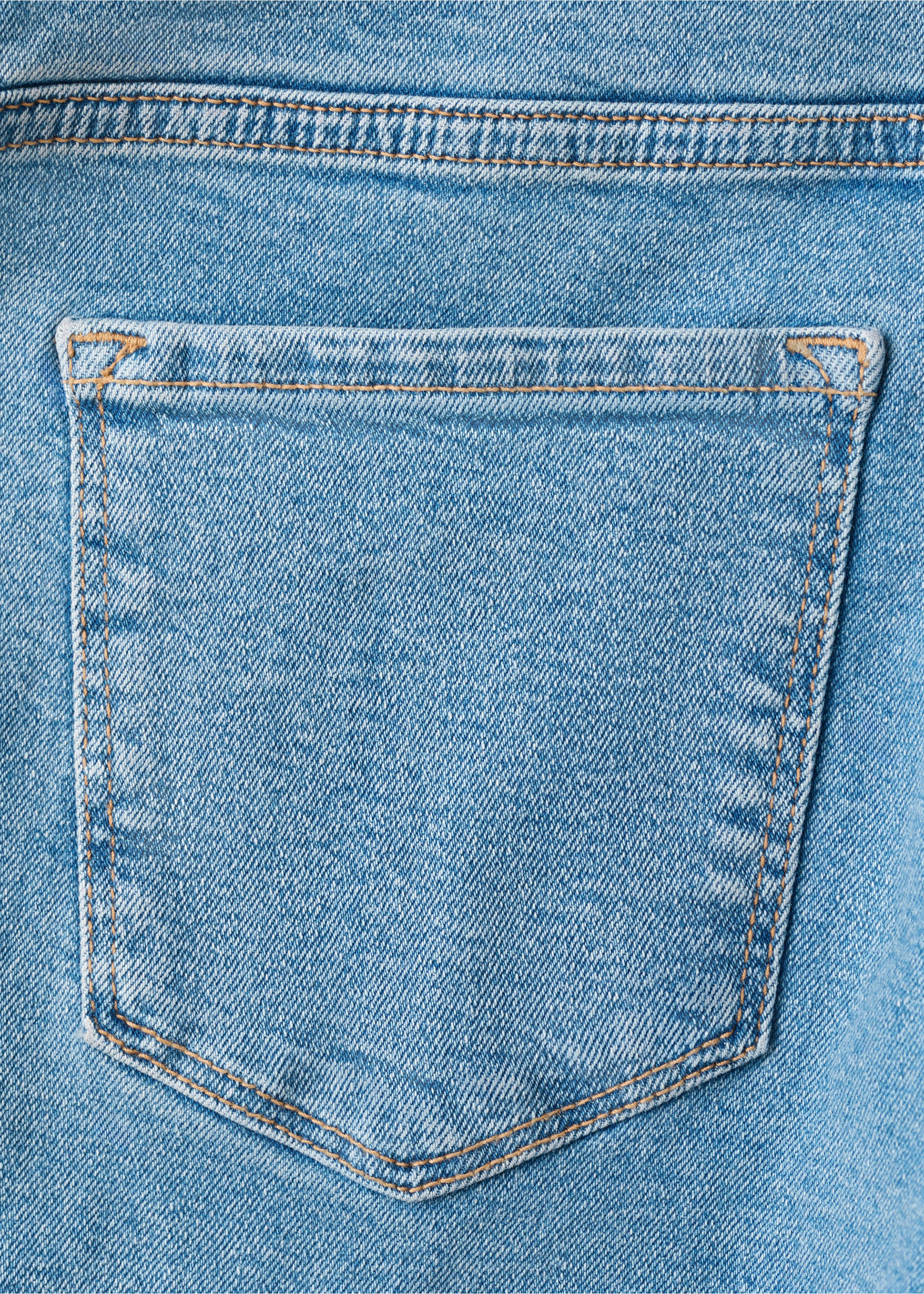 妈咪喇叭七分牛仔裤 - null, 中蓝色. Ref: 27051279-00.