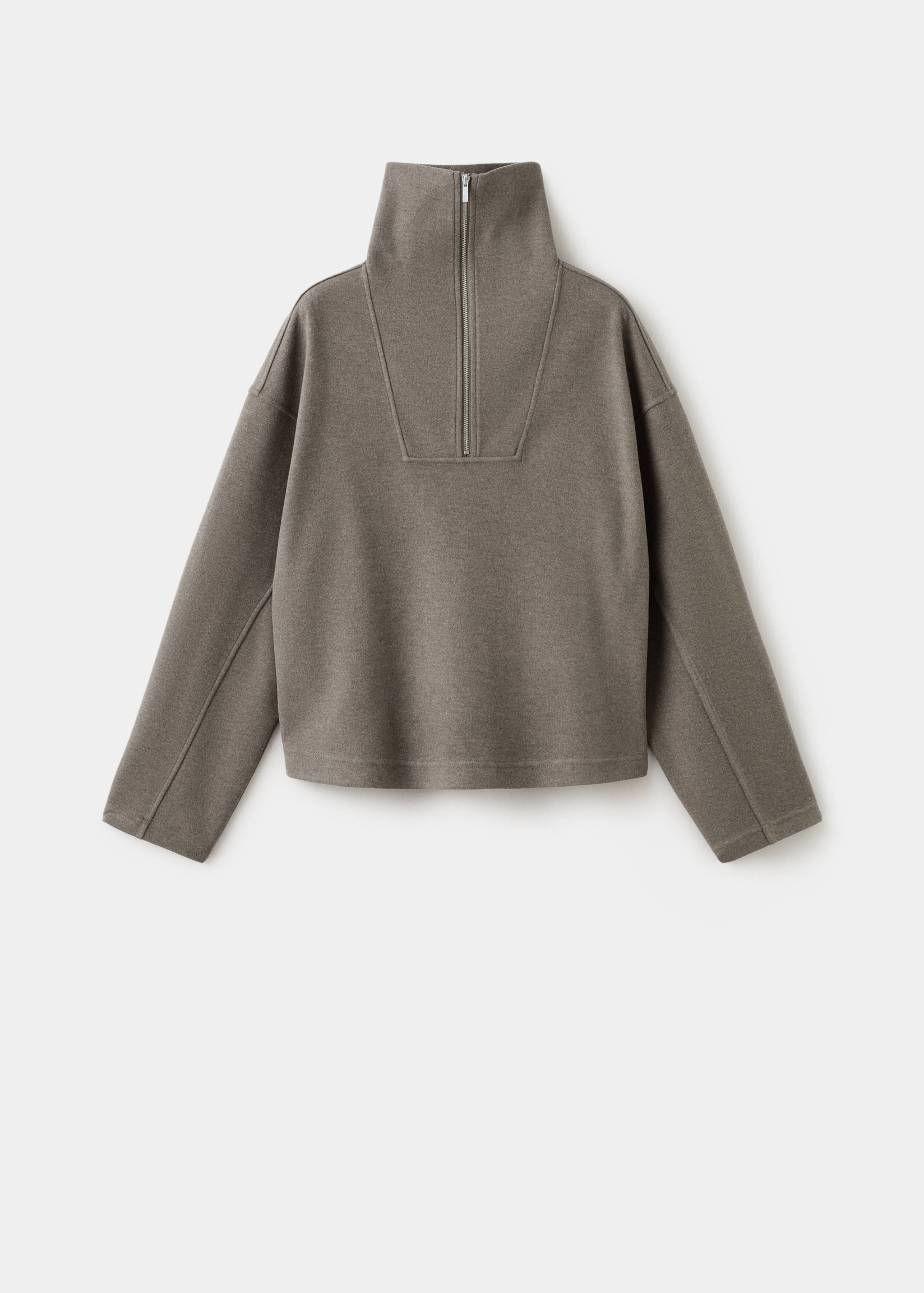 Turtleneck sweatshirt with zip - Article without model