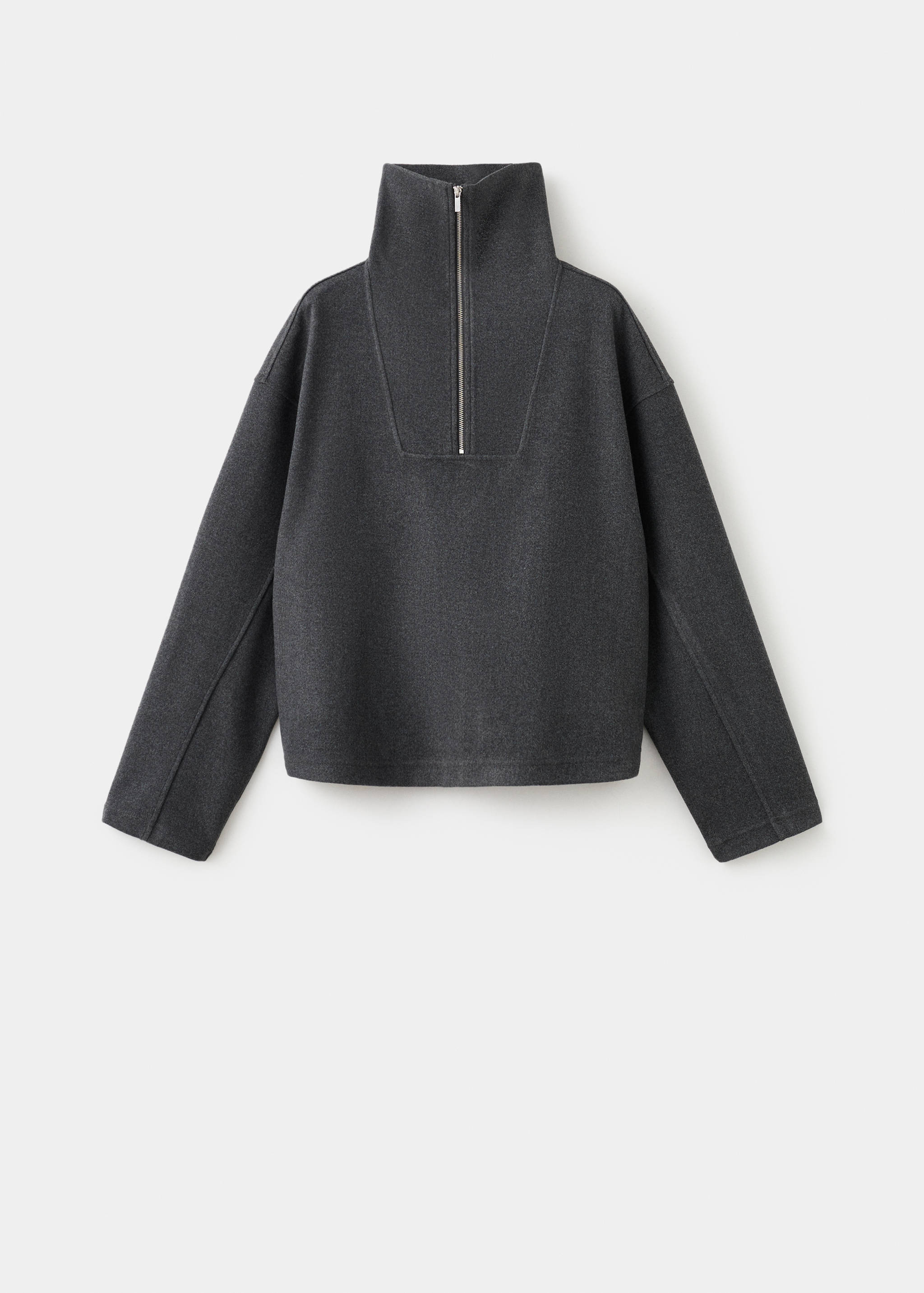 Turtleneck sweatshirt with zip - Article without model