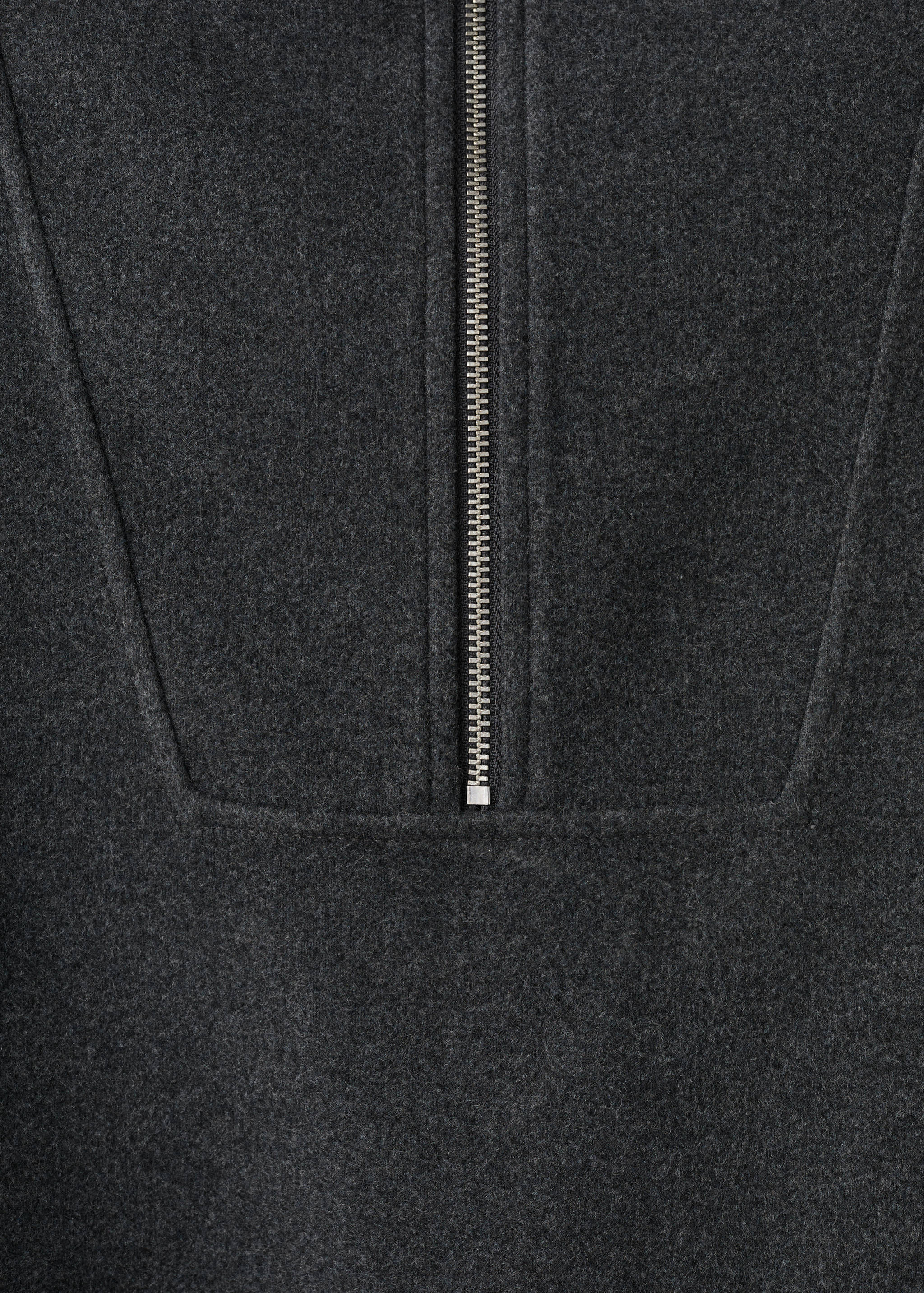 Turtleneck sweatshirt with zip - Details of the article 0