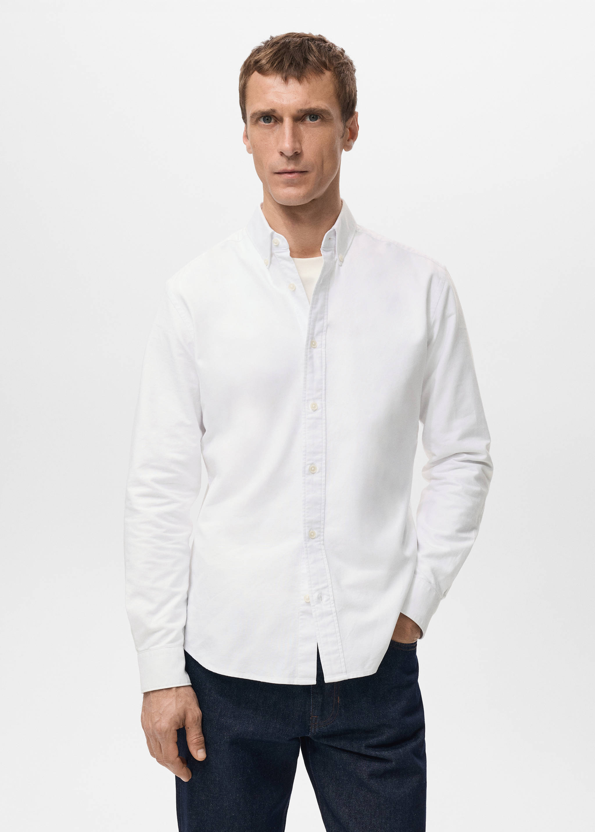 Chemise 100 % coton Oxford - Plan moyen