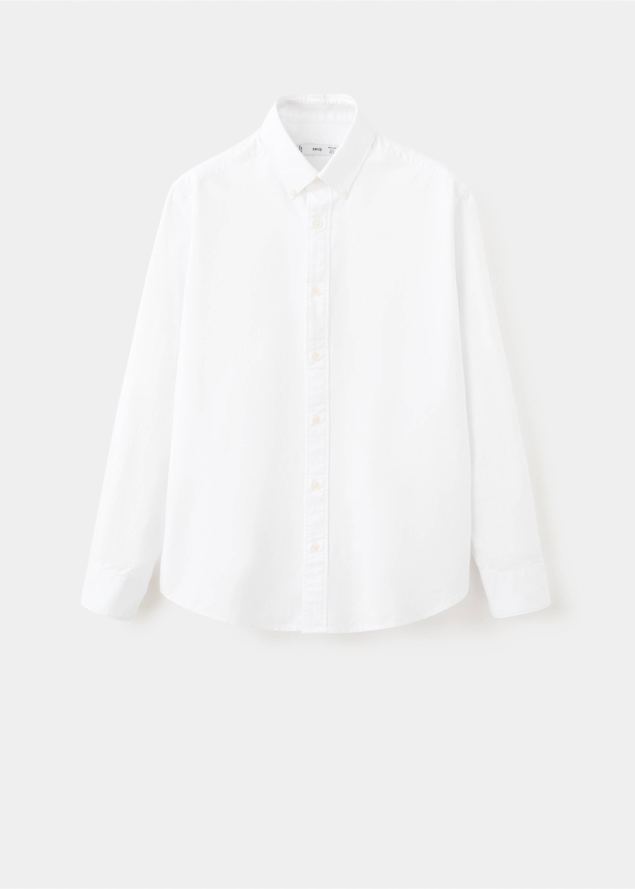 Chemise 100 % coton Oxford - Article sans modèle, Blanc. Ref: 27051288-00.