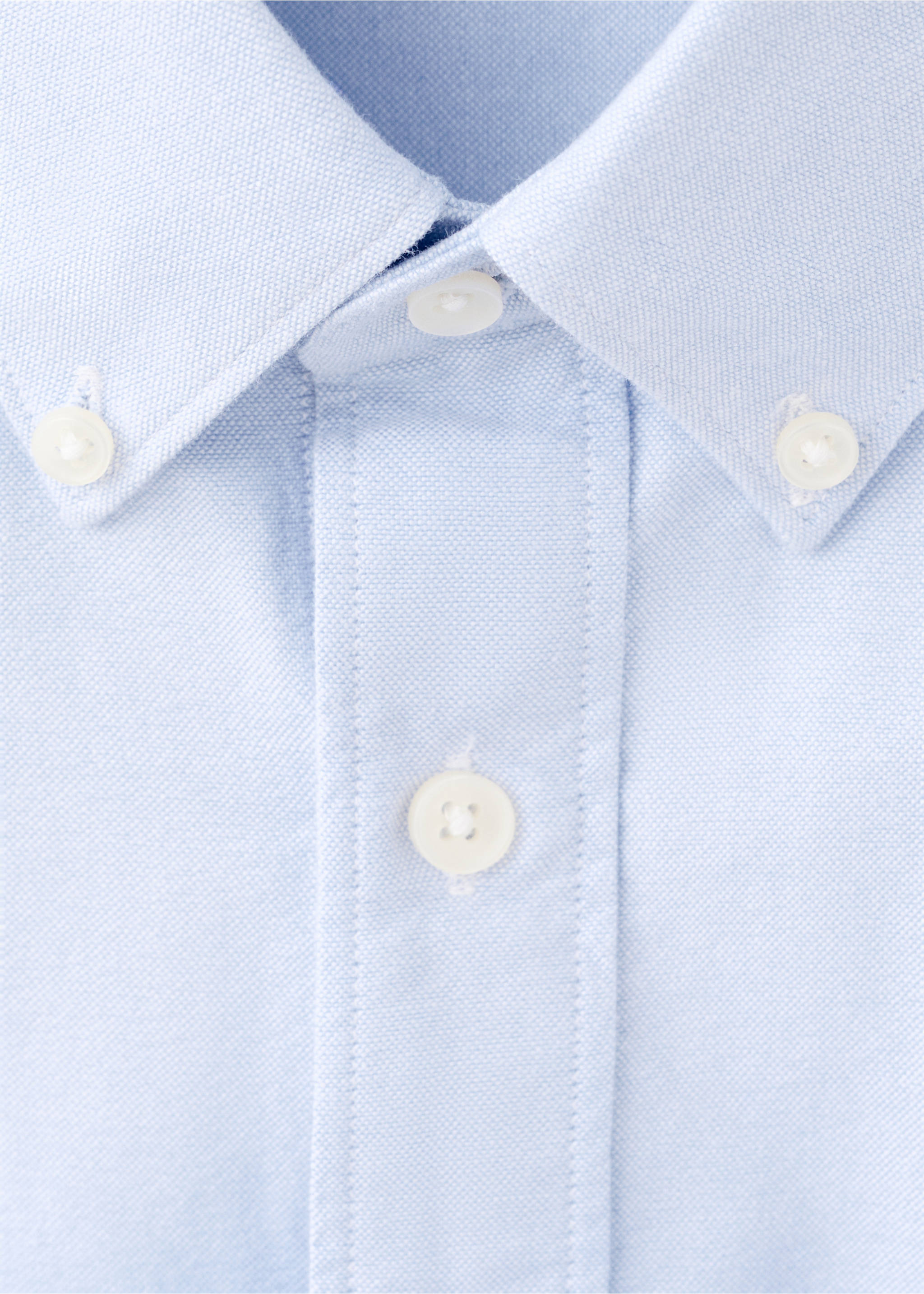 Chemise 100 % coton Oxford - Détail de l'article 8, Bleu ciel. Ref: 27051288-00.