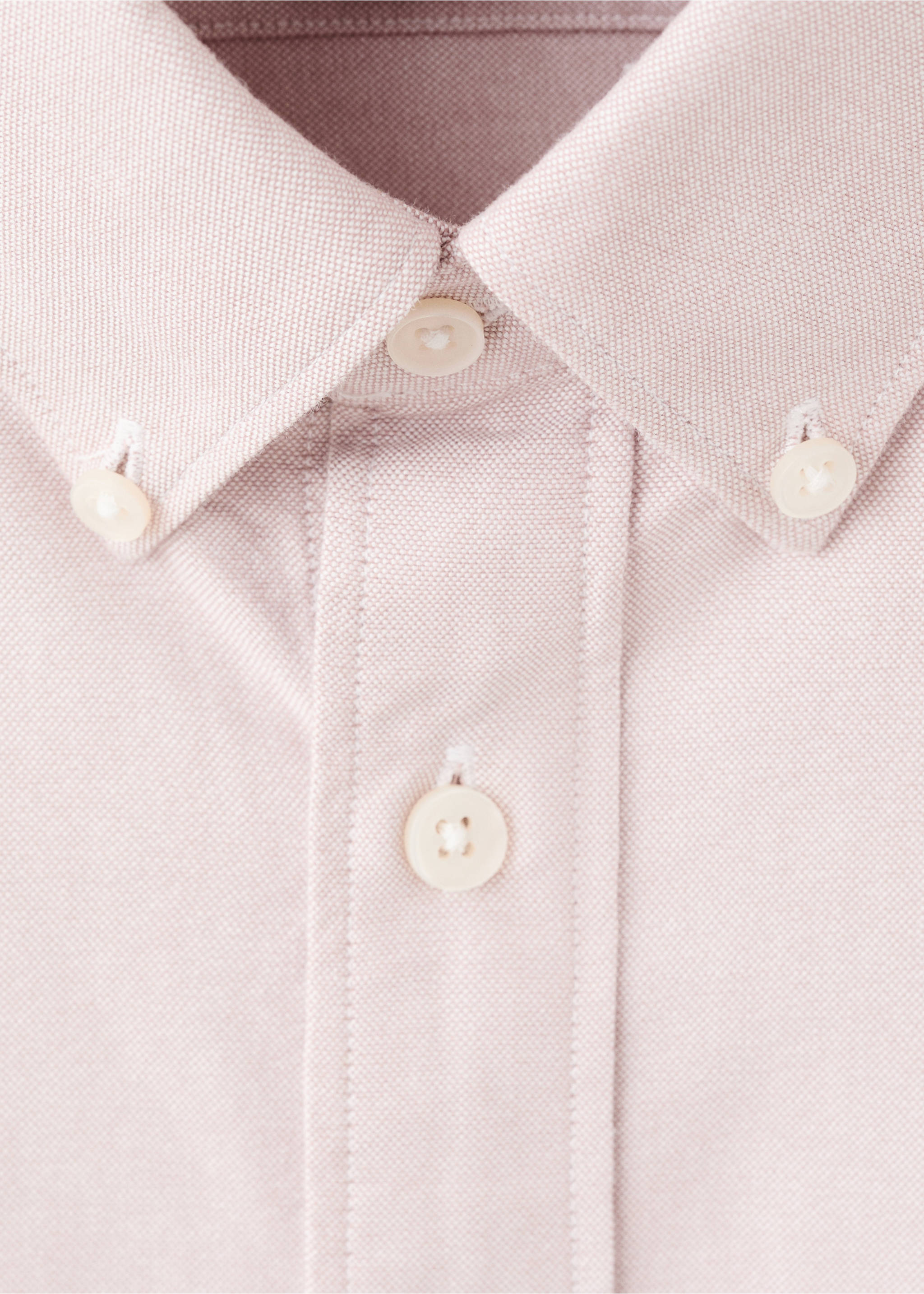 Chemise 100 % coton Oxford - Détail de l'article 8, Rose pâle. Ref: 27051288-00.