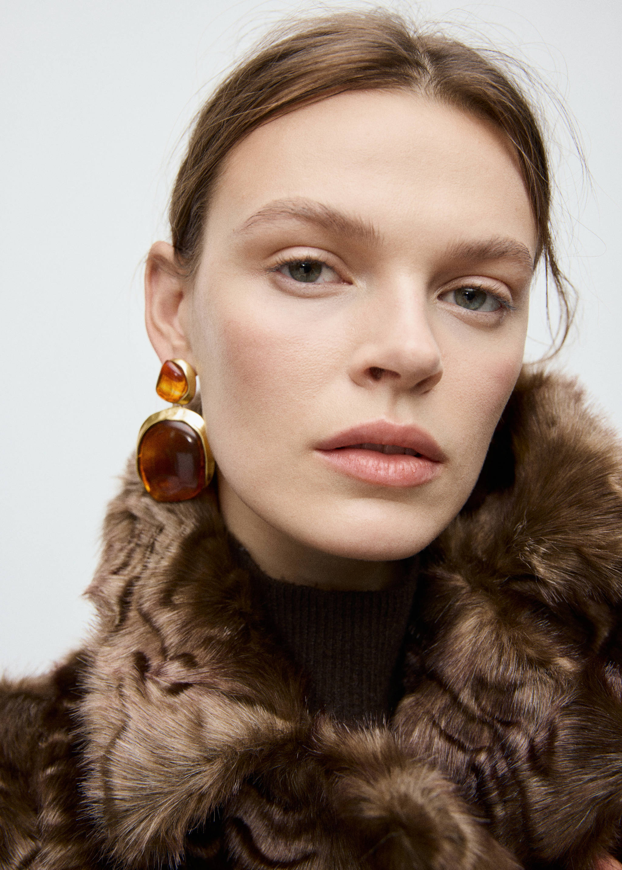 Resin pendant earrings - General plane