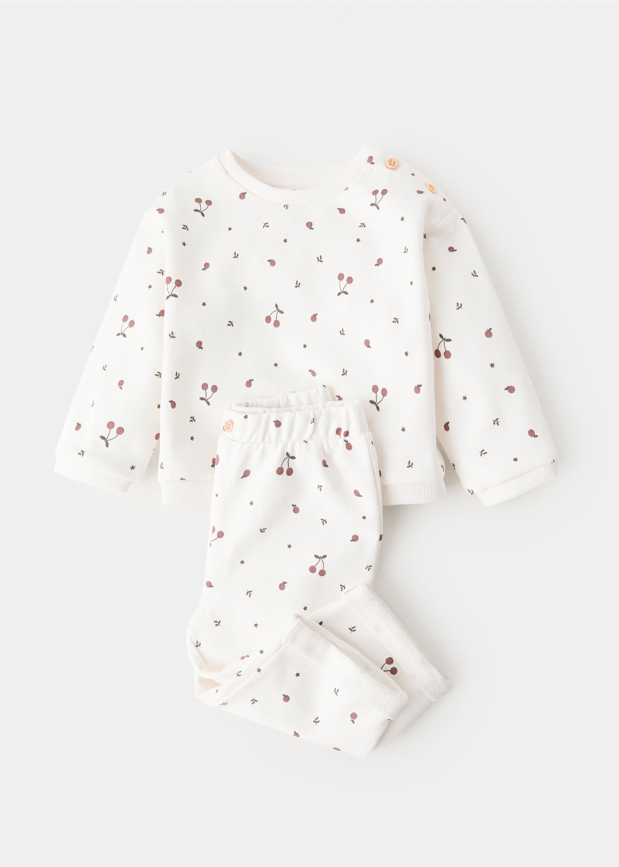 Printed cotton sweatshirt - Details of the article 8, Off White. Ref: 27051295-00.