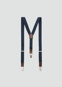 Adjustable elastic braces — Navy 1
