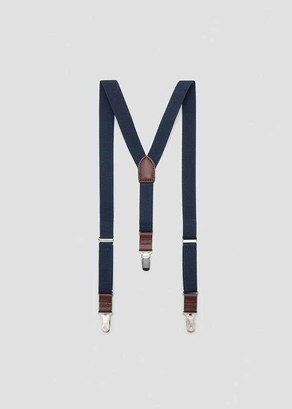 Adjustable elastic braces — Navy