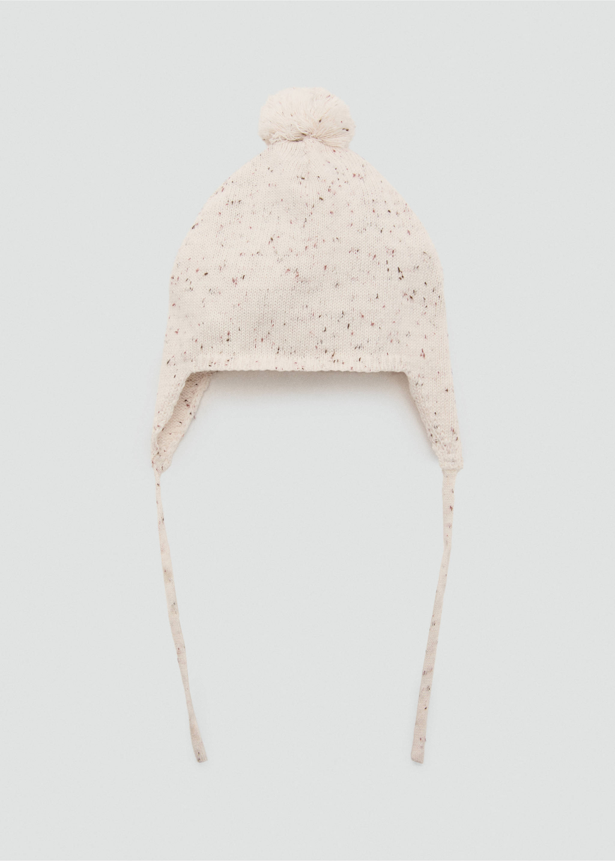 Knitted bobble hat - Article without model, Ecru. Ref: 27051298-00.