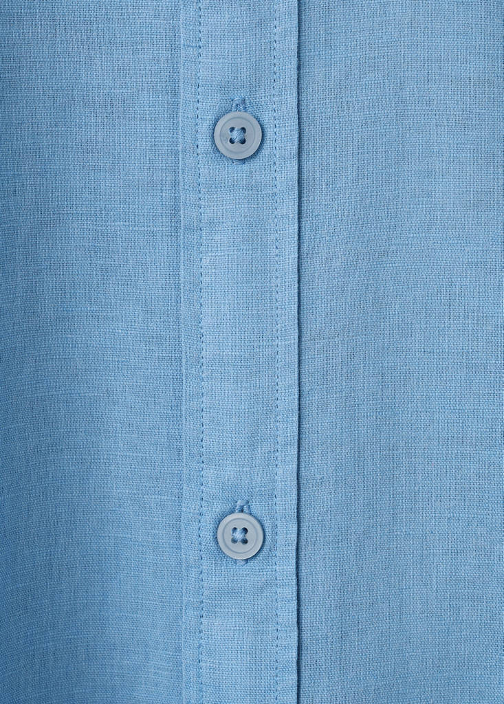 Short sleeved cotton shirt — Sky Blue