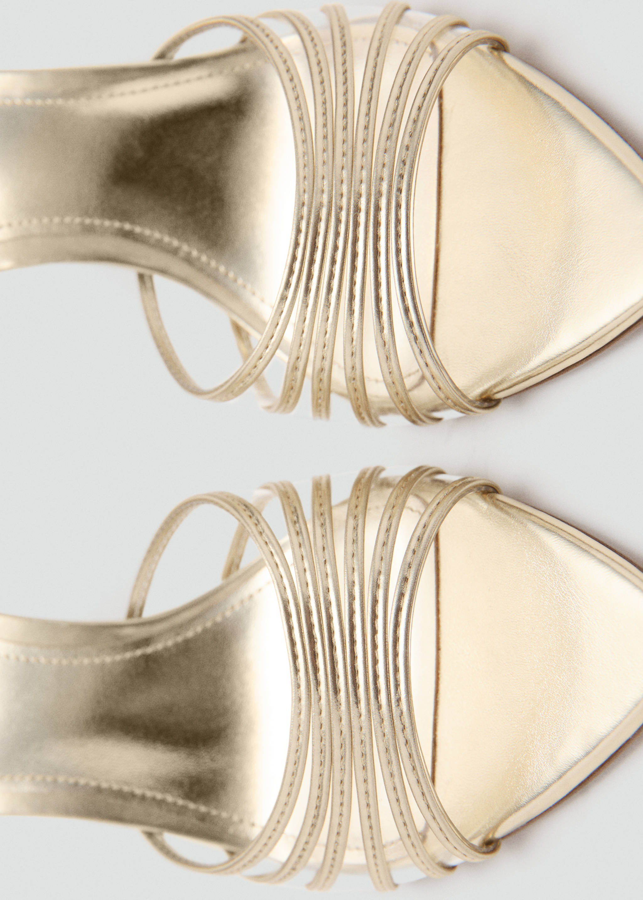 Metallic strappy heeled sandal - Details of the article 2