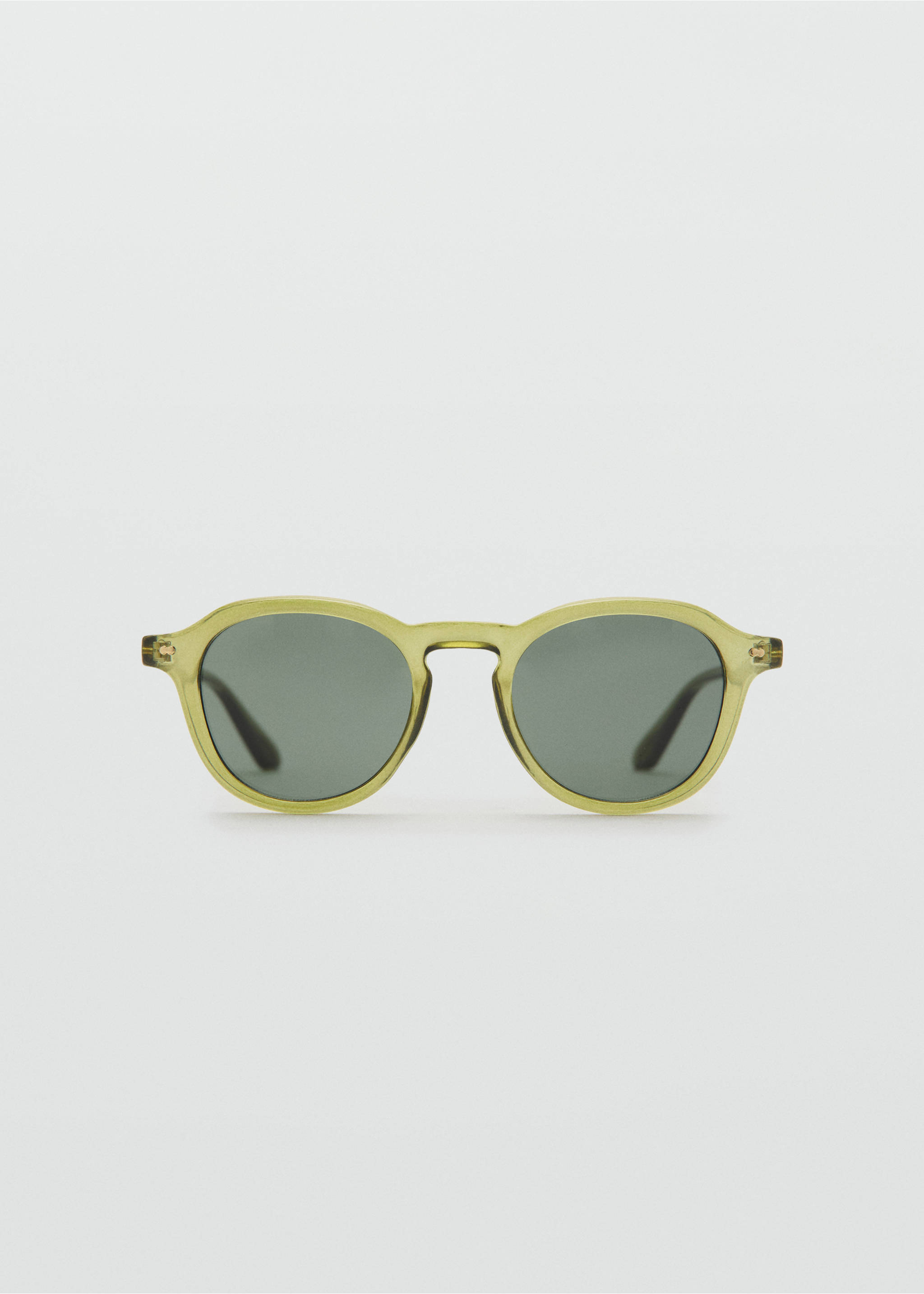 Semi-transparent frame sunglasses - Article without model, Khaki. Ref: 27051302-00.