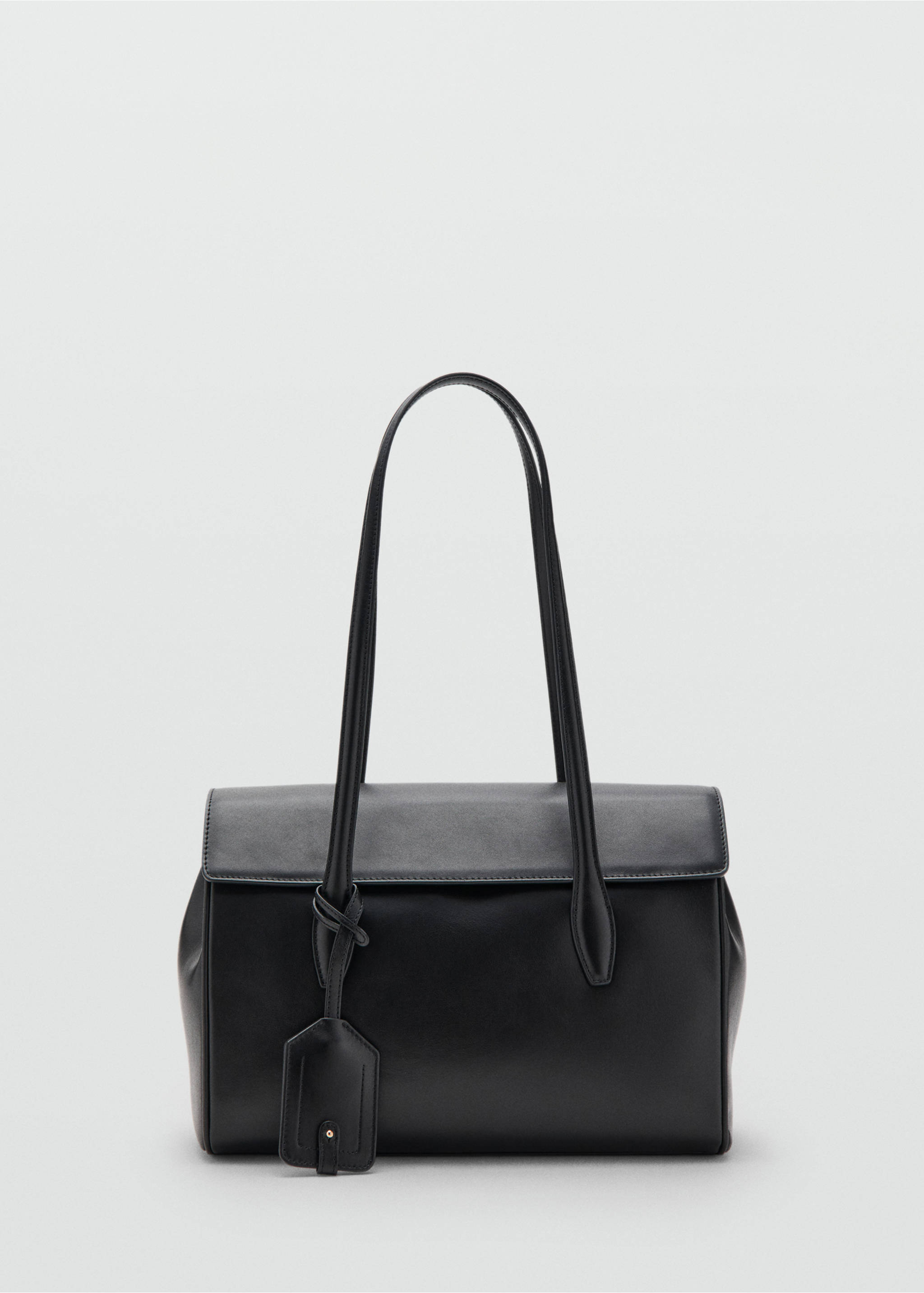 Leather shoulder bag with charms - Article without model, Black. Ref: 27051307-00.
