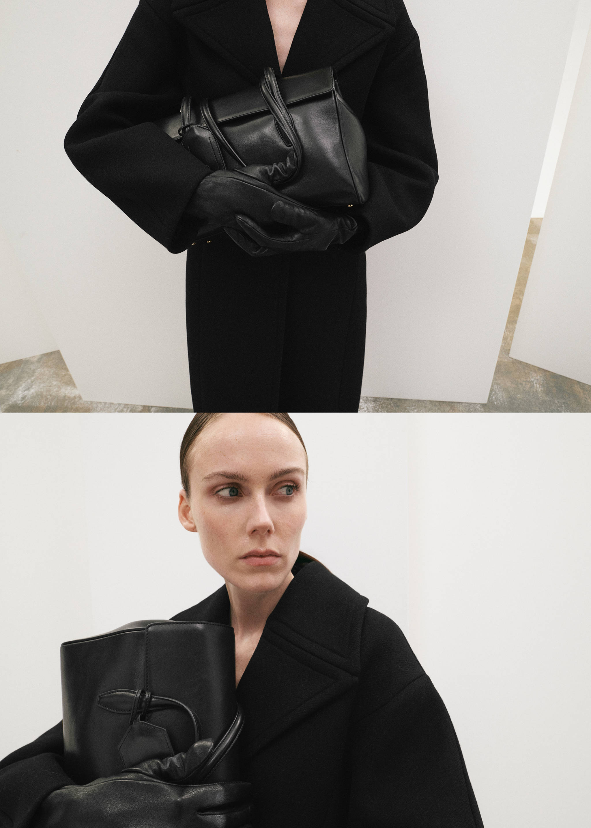 Leather shoulder bag with charms - General plane