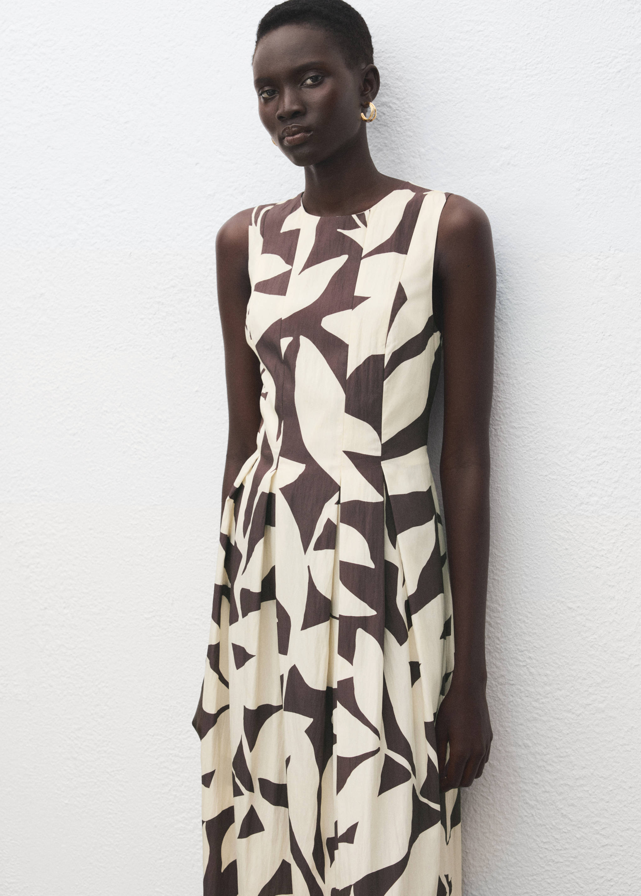 Floral-print flared dress - Medium plane