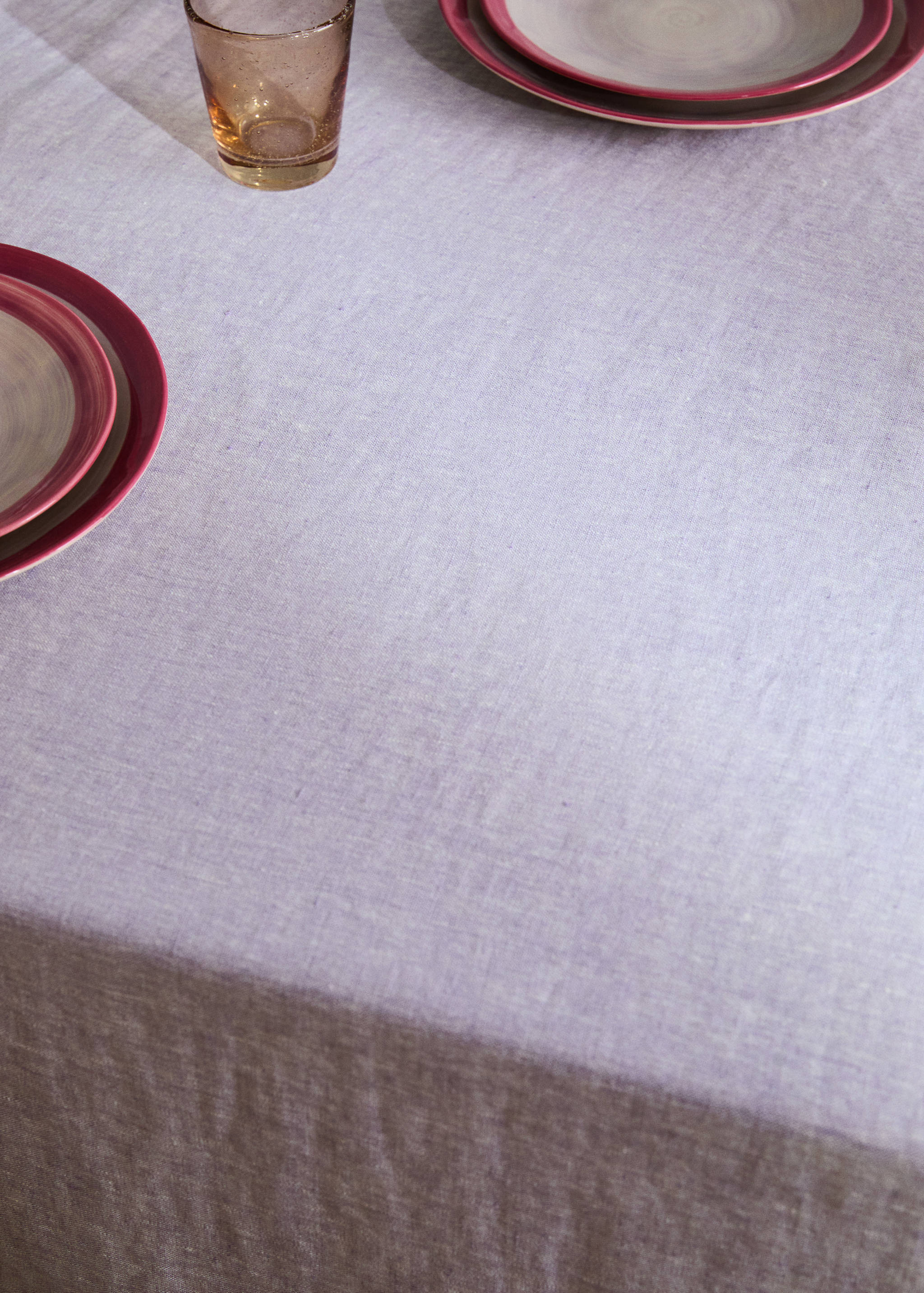 100% linen melange effect tablecloth for 6 to 8 guests - Details of the article 7