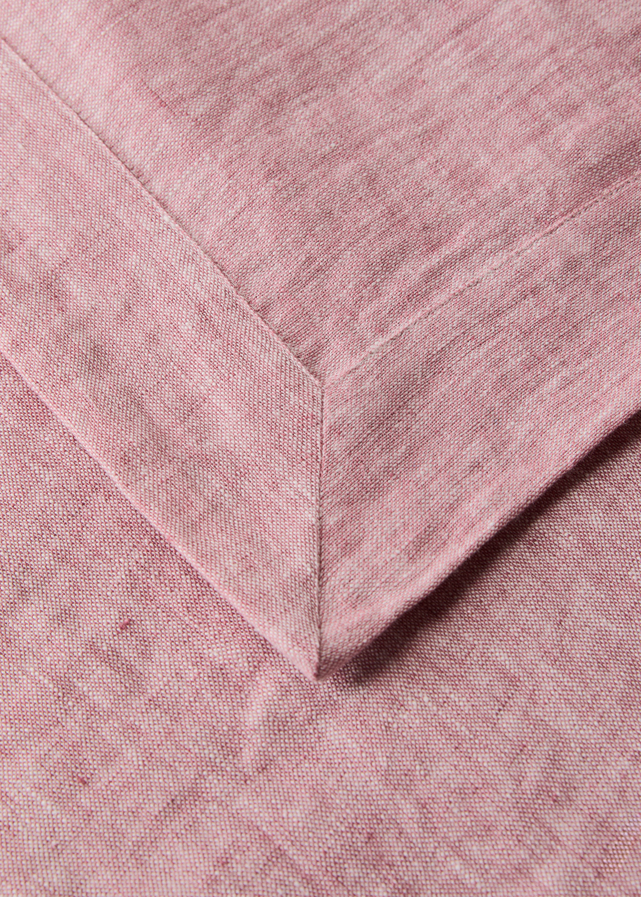 100% linen melange effect tablecloth for 6 to 8 guests - Details of the article 1