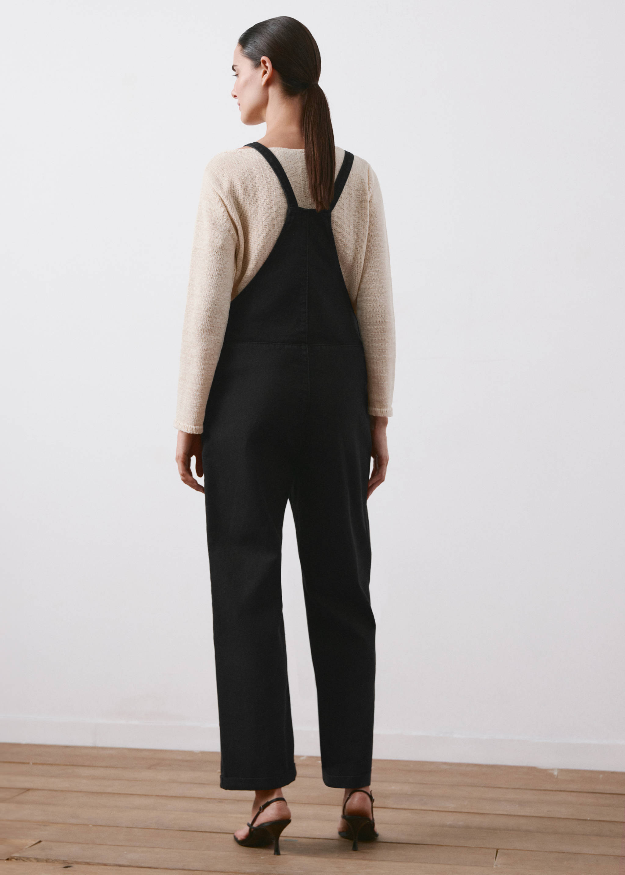 Maternity denim dungarees - Reverse of the article