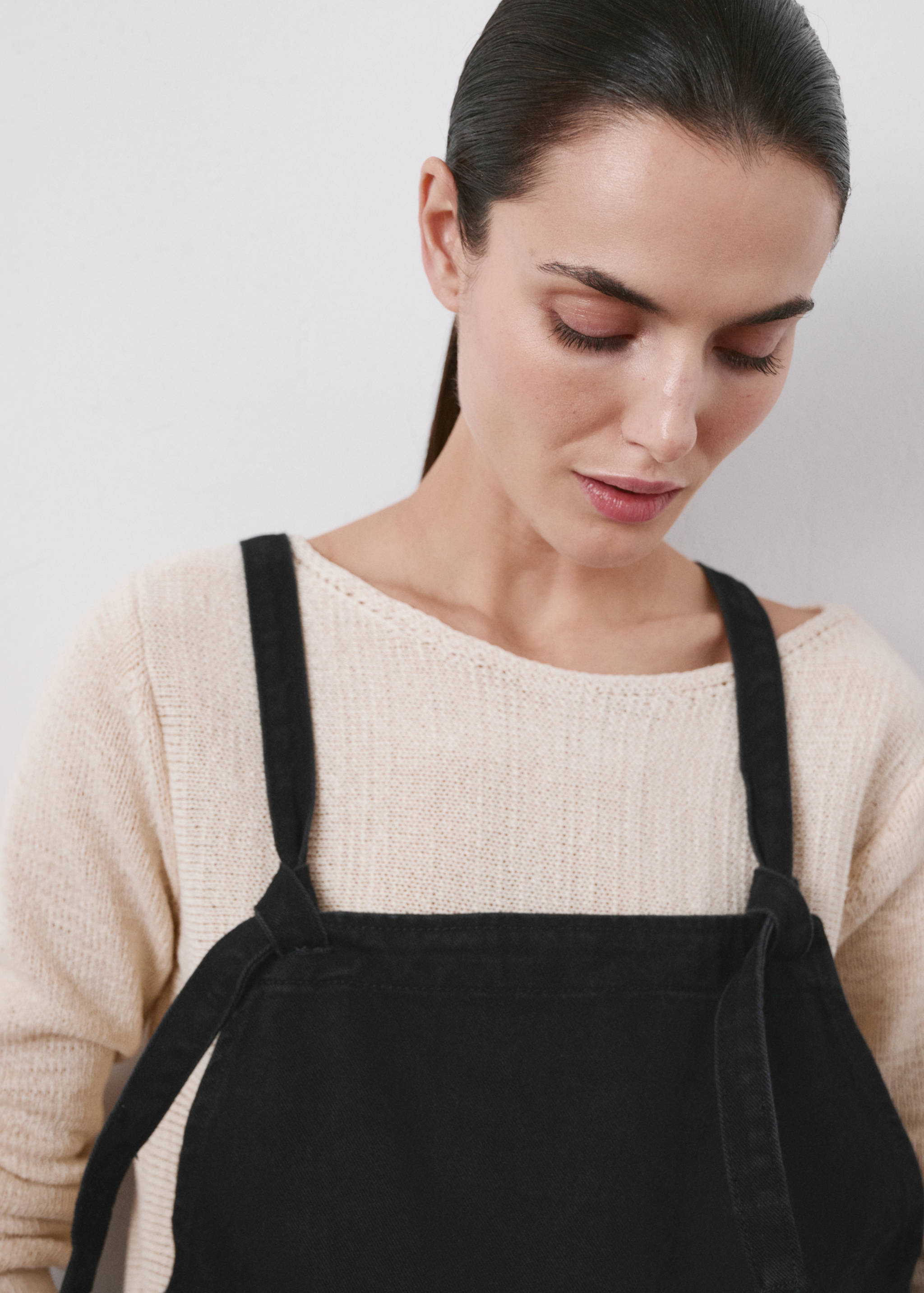 Maternity denim dungarees - Details of the article 1