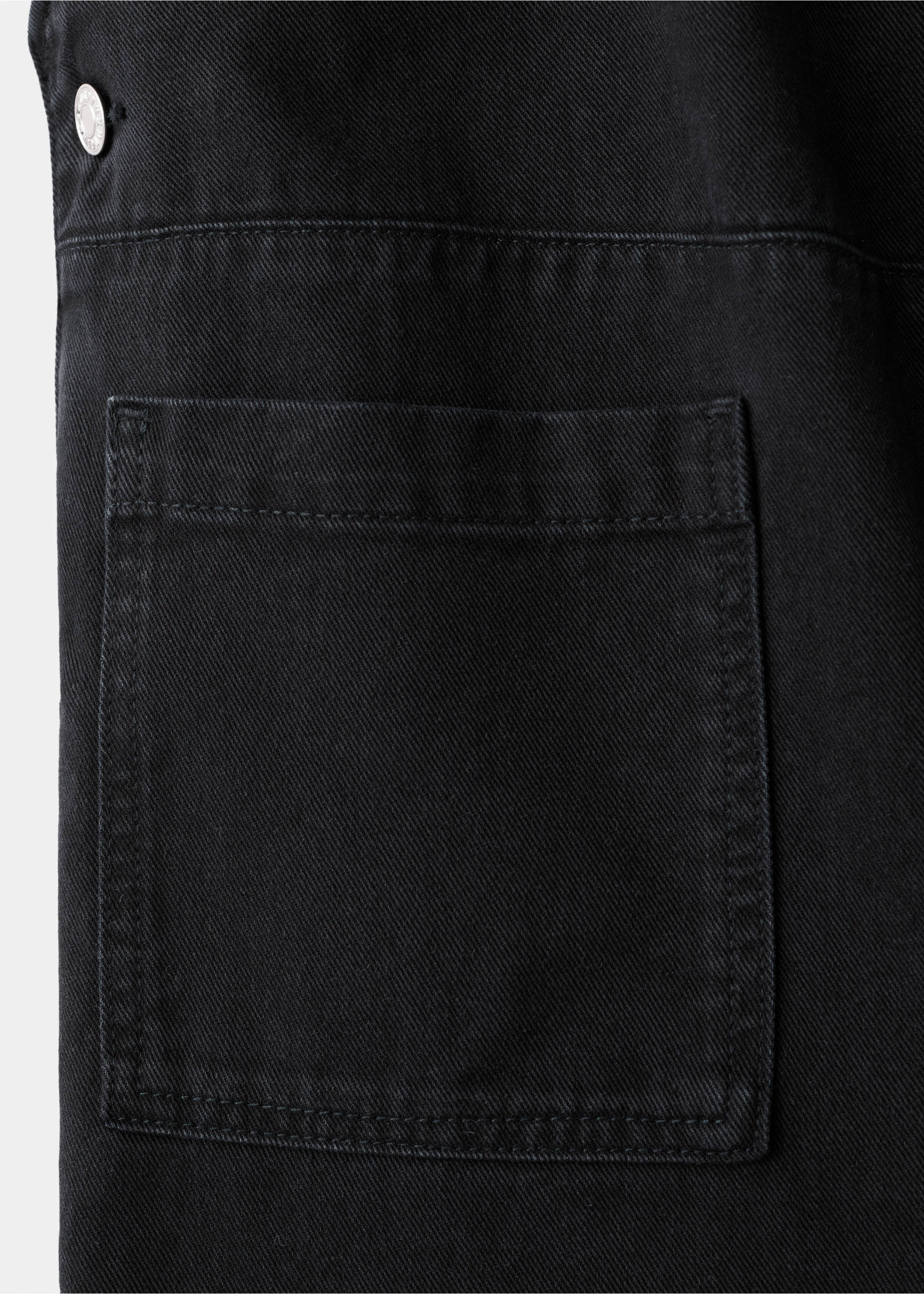 Maternity denim dungarees - Details of the article 0, Black denim. Ref: 27051319-00.