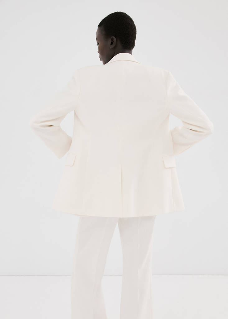 Suit jacket with belt — Vanilla