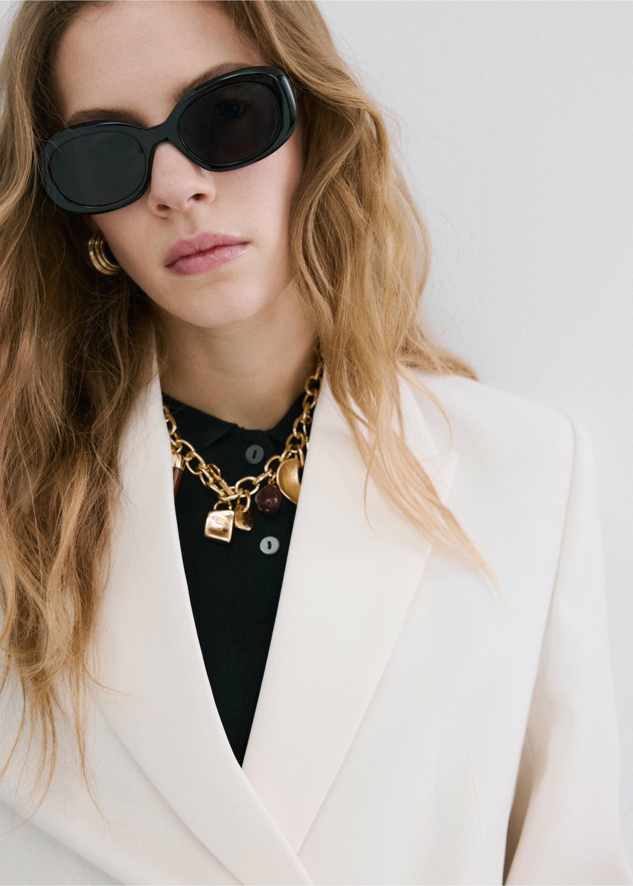 腰带西装外套 - null, 香草黄. Ref: 27051320-01.