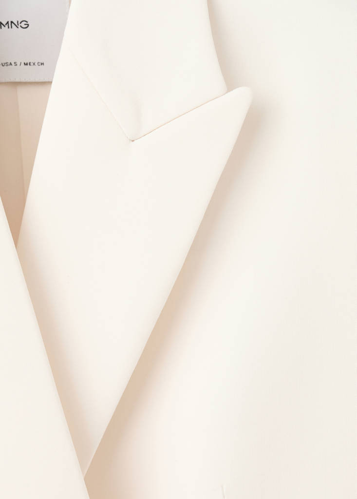 Suit jacket with belt — Vanilla