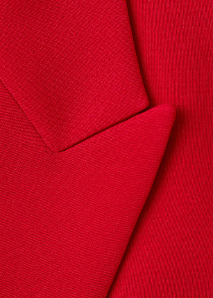 Suit jacket with belt — Red