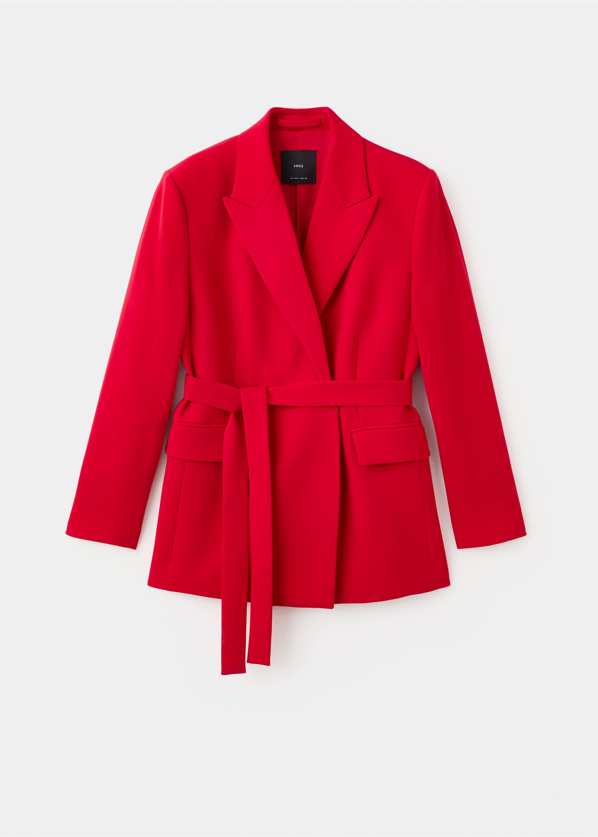 Suit jacket with belt - Article without model, Red. Ref: 27051320-00.