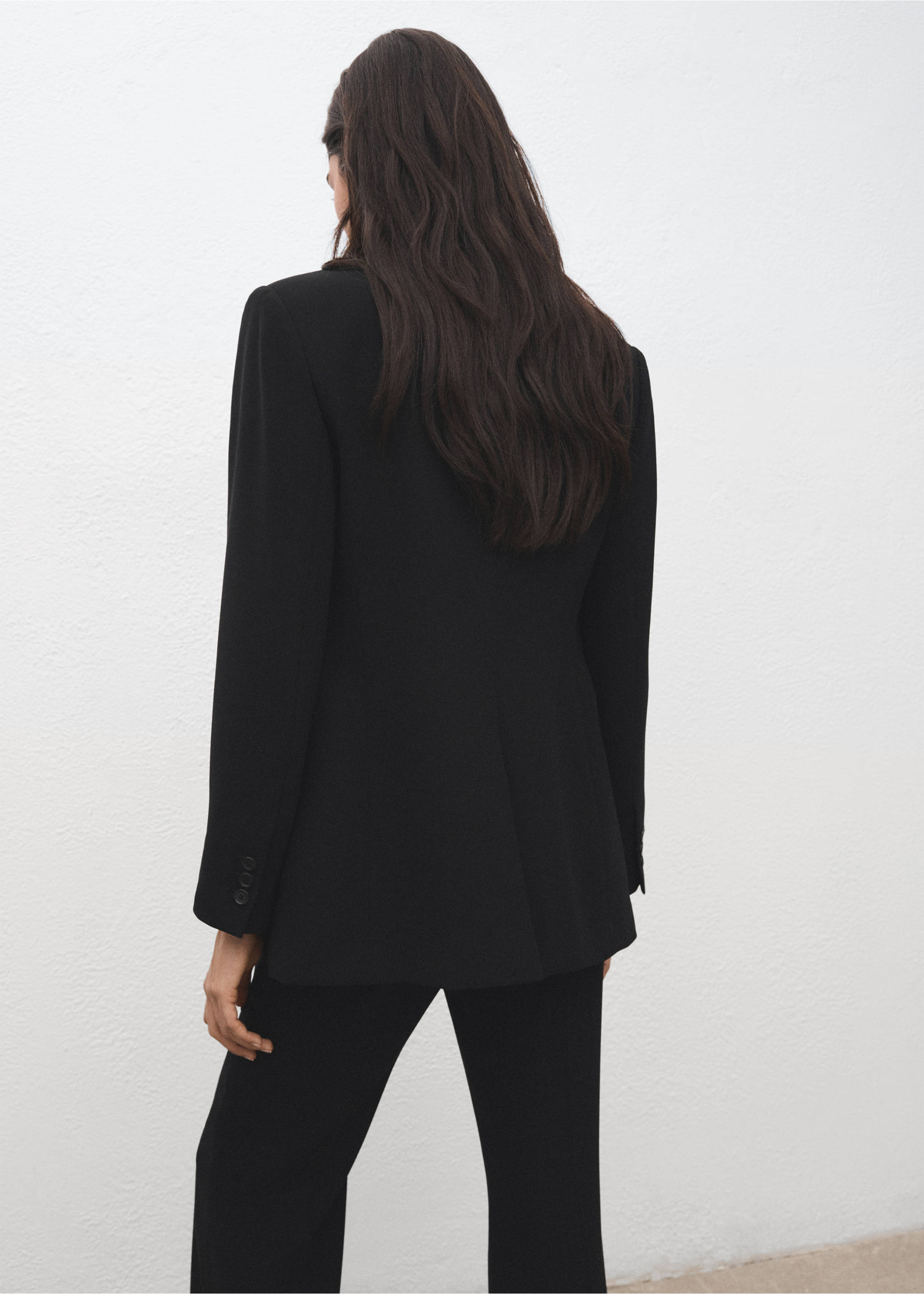 腰带西装外套 - null, 黑色. Ref: 27051320-00.